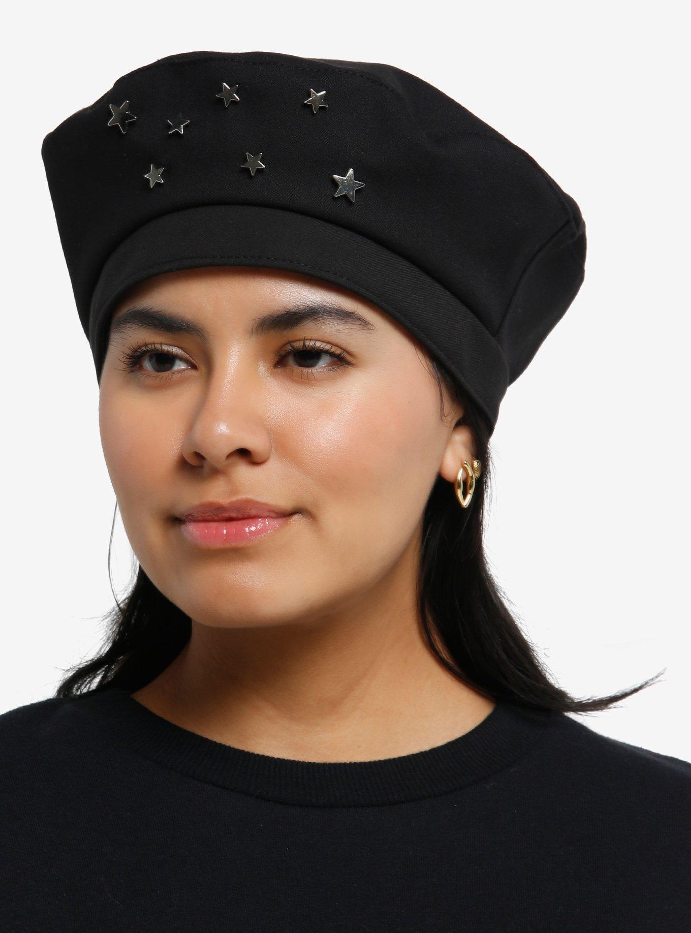 Star Stud Hardware Beret, , hi-res