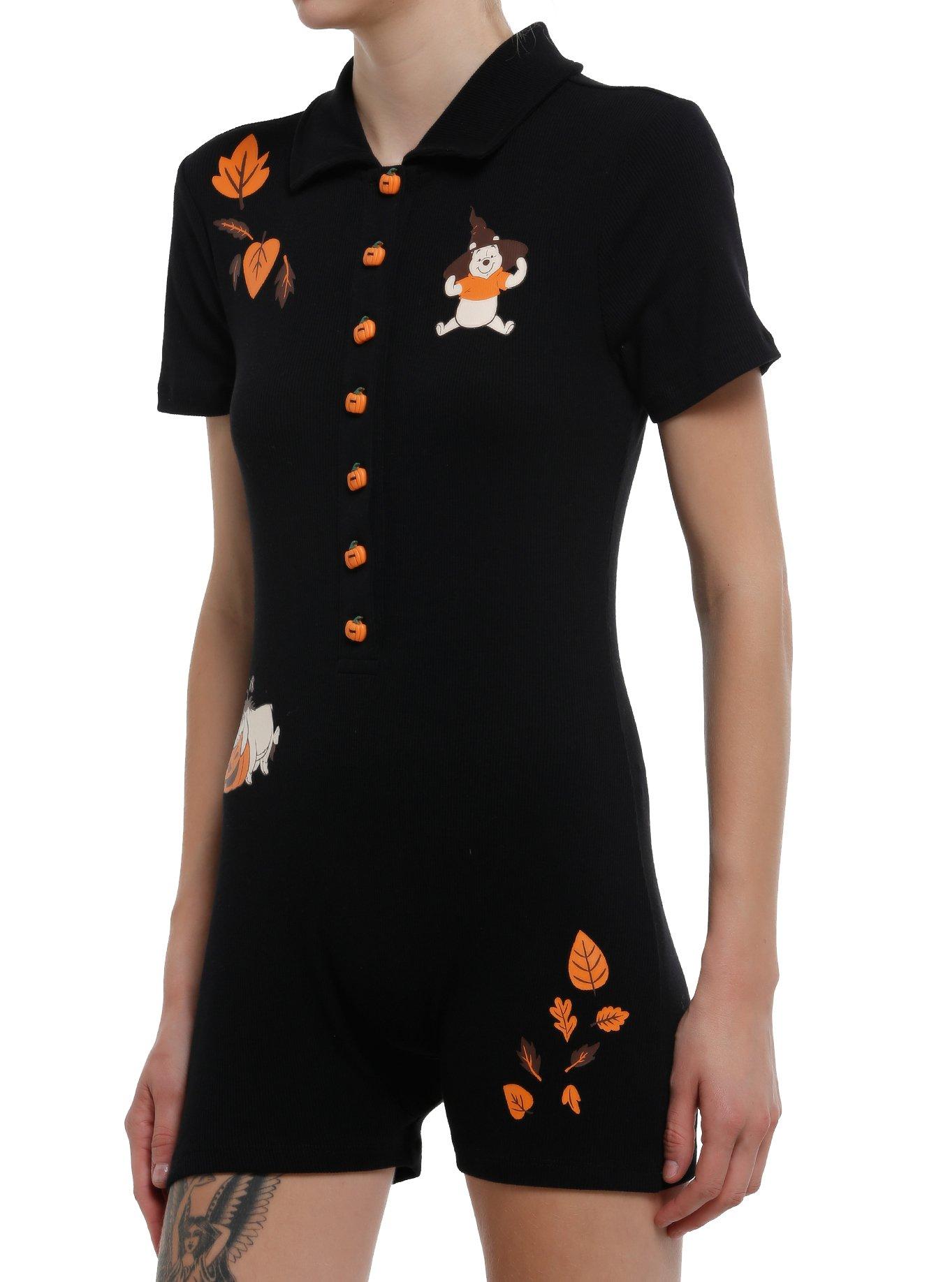 Her Universe Disney Winnie The Pooh Halloween Collar Romper, , hi-res