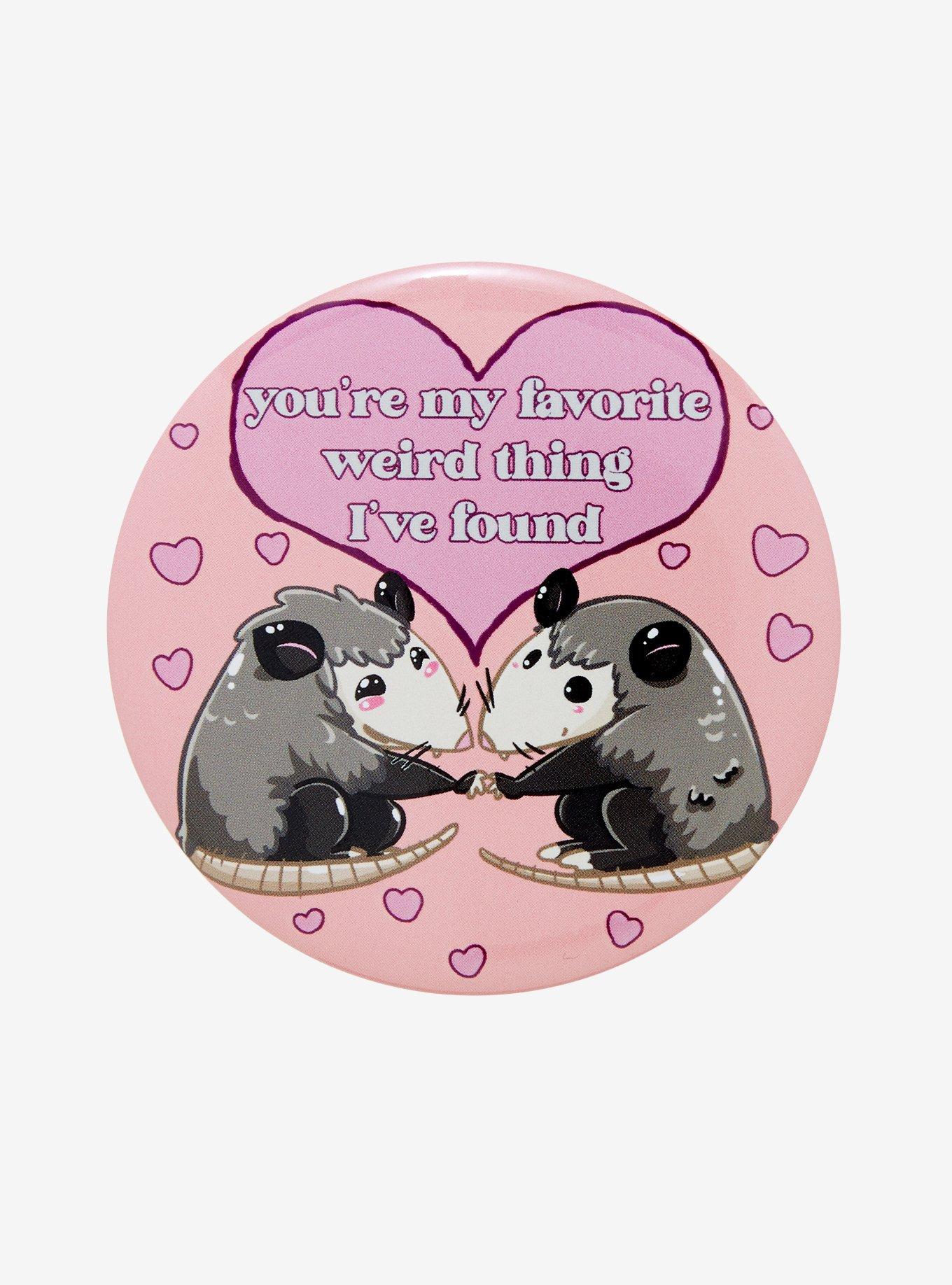 Possum Love 3 Inch Button, , hi-res