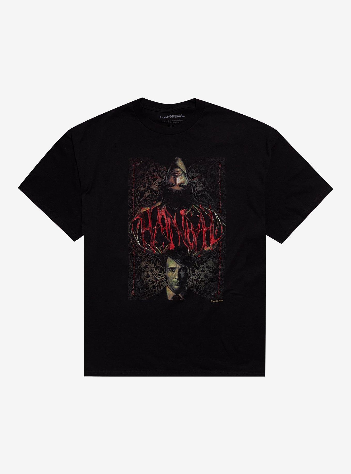 Hannibal Antlers Portrait T-Shirt, , hi-res