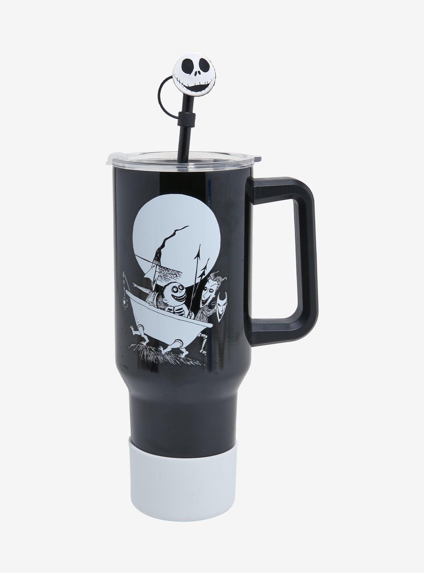 Disney The Nightmare Before Christmas Lock, Shock, & Barrel Portrait Straw Tumbler with Handle - BoxLunch Exclusive, , hi-res