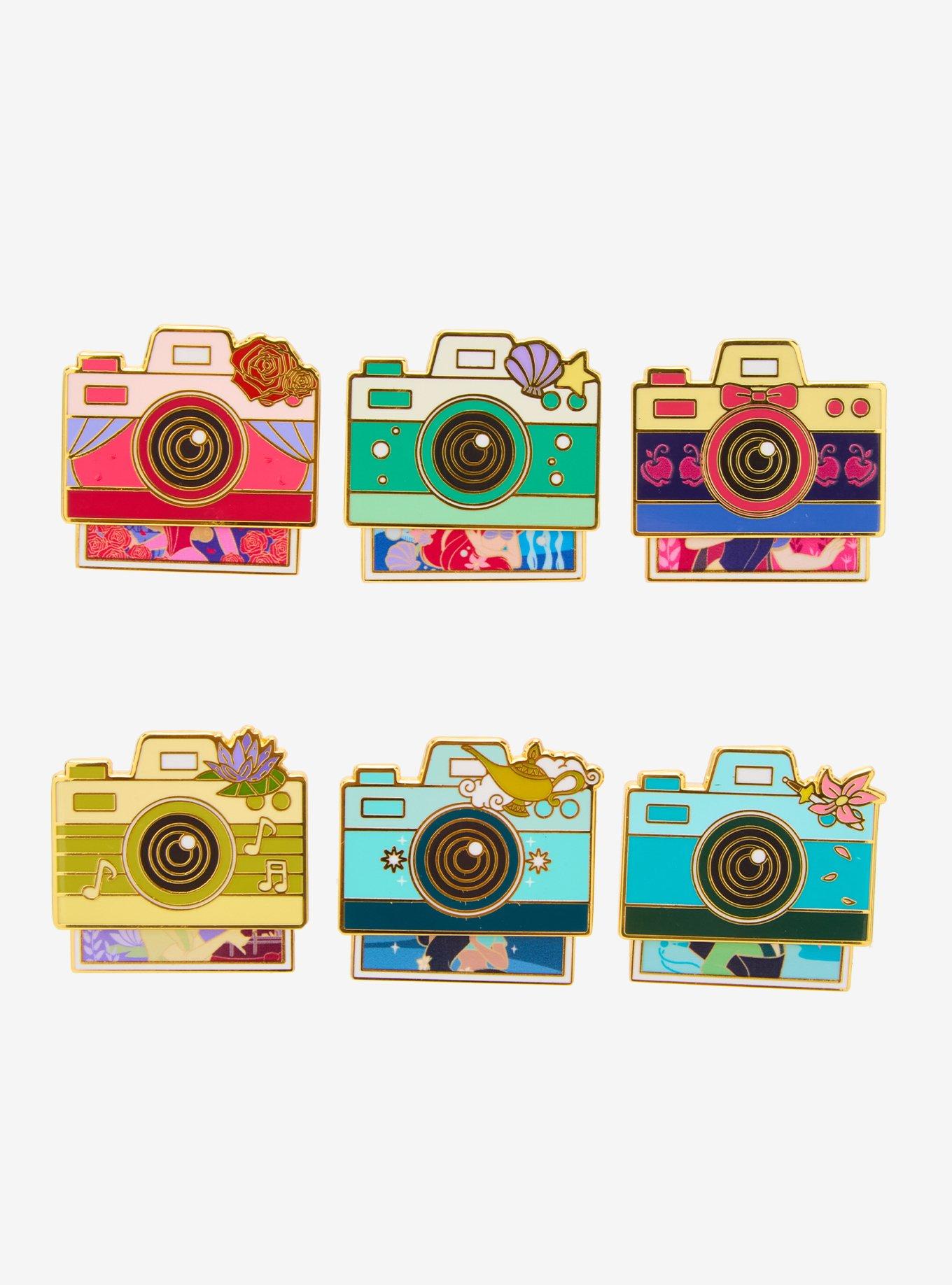 Disney Princess Camera Sliding Blind Box Enamel Pin - BoxLunch Exclusive, , hi-res