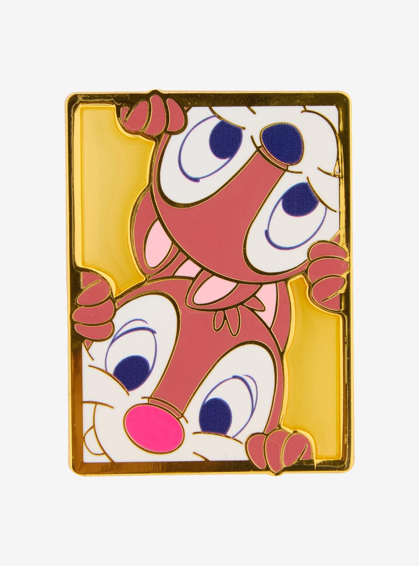 Disney Chip & Dale Stained Glass Portrait Enamel Pin - BoxLunch Exclusive, , hi-res