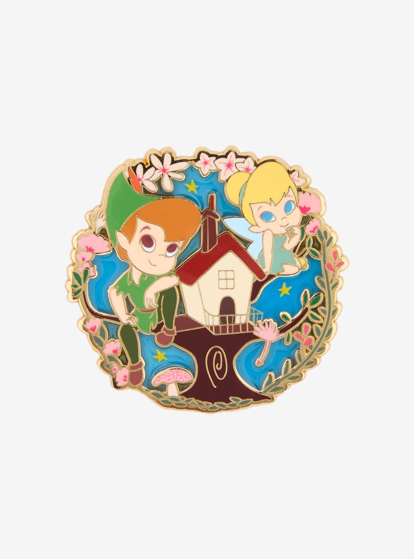 Disney Peter Pan Tink & Peter Tree House Enamel Pin — BoxLunch Exclusive, , hi-res