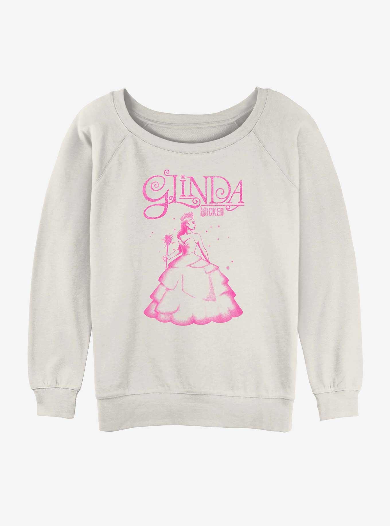 Wicked Glinda Womens Slouchy Sweatshirt, EGRET, hi-res