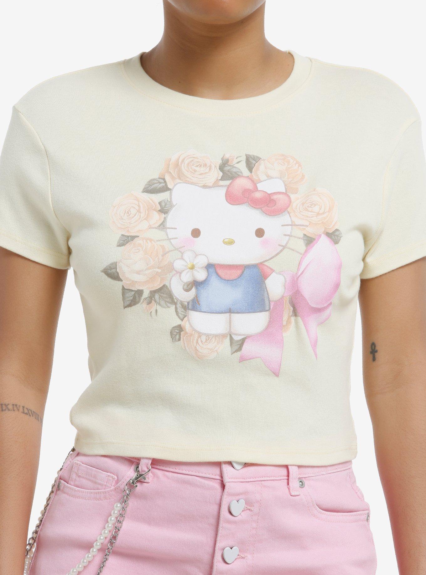 Hello Kitty Flower Frame Girls Baby T-Shirt, , hi-res