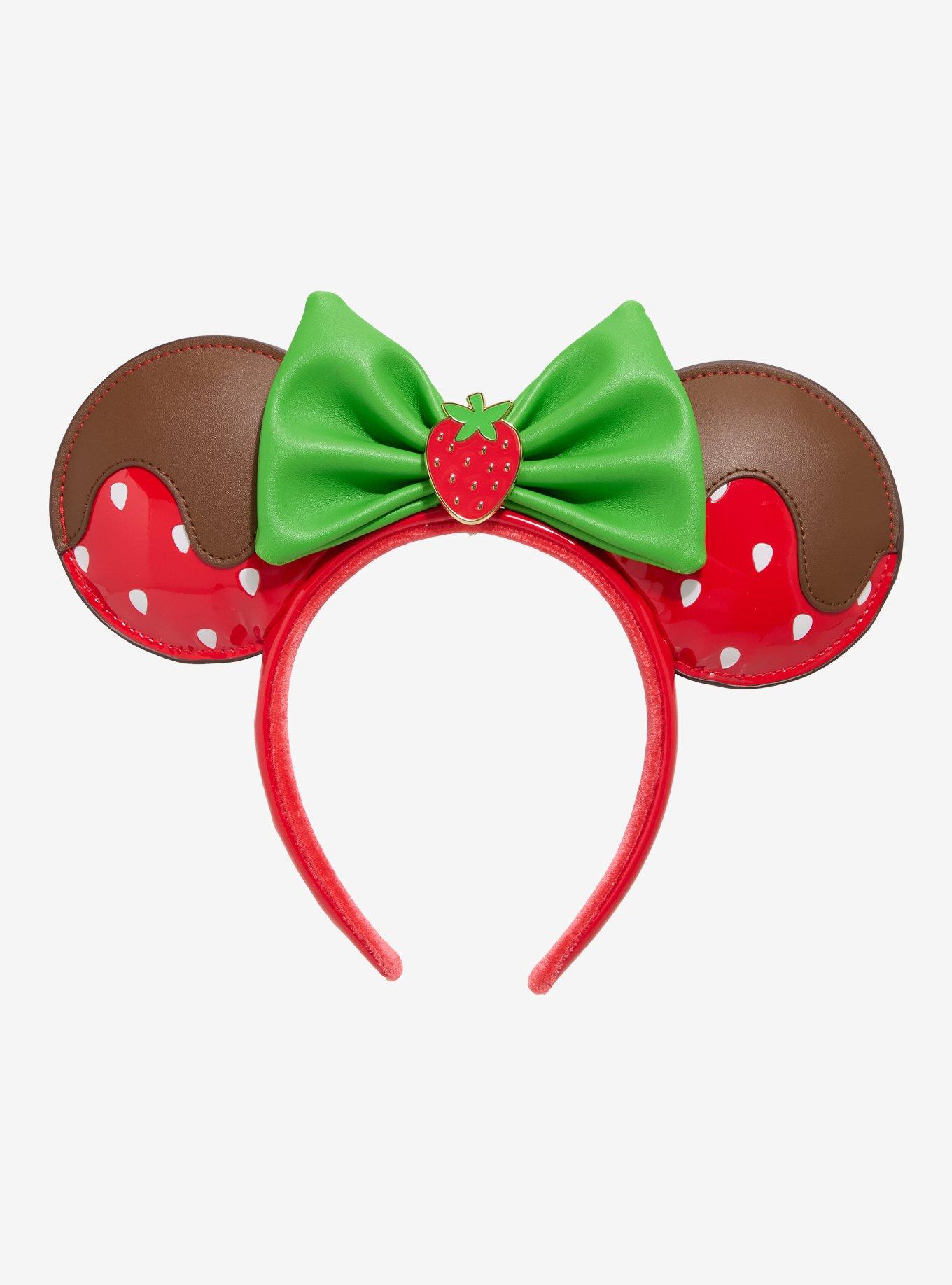 Loungefly Minnie Mouse Chocolate Dipped Strawberry Ears - BoxLunch Exclusive, , hi-res