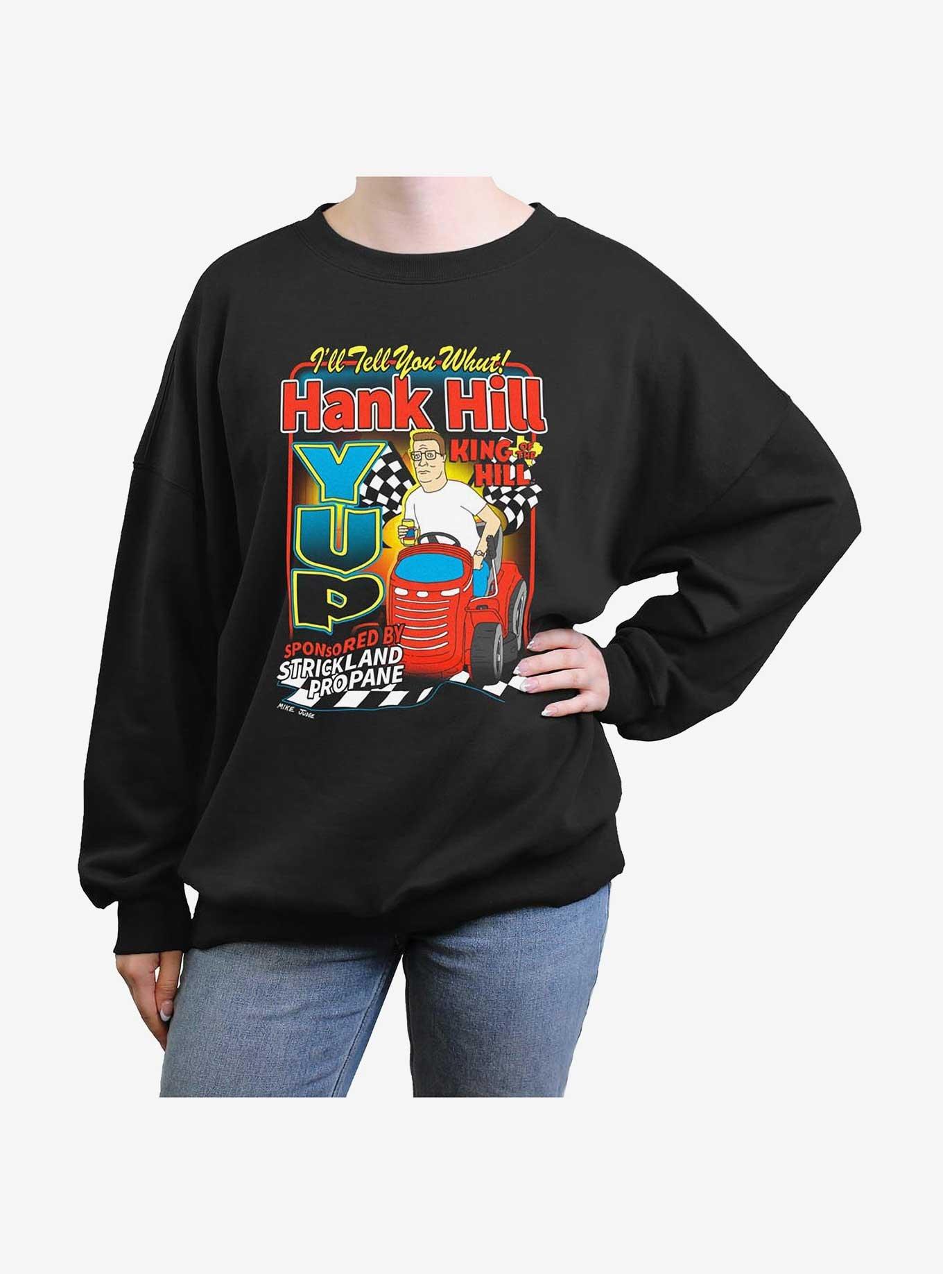 King Of The Hill Hank Hill Yup Womens Oversized Sweatshirt, , hi-res