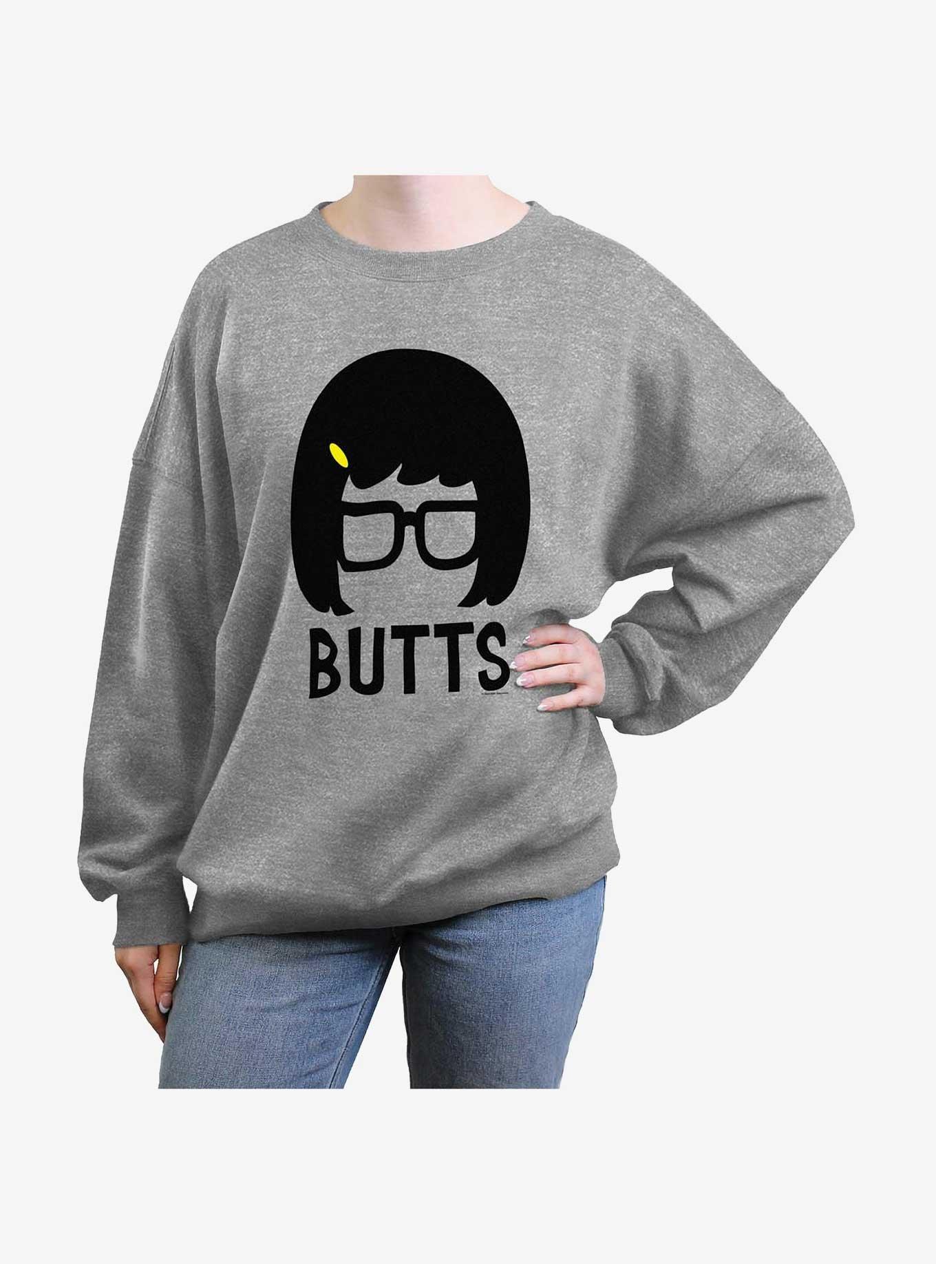 Bob's Burgers Butts Womens Oversized Sweatshirt, , hi-res