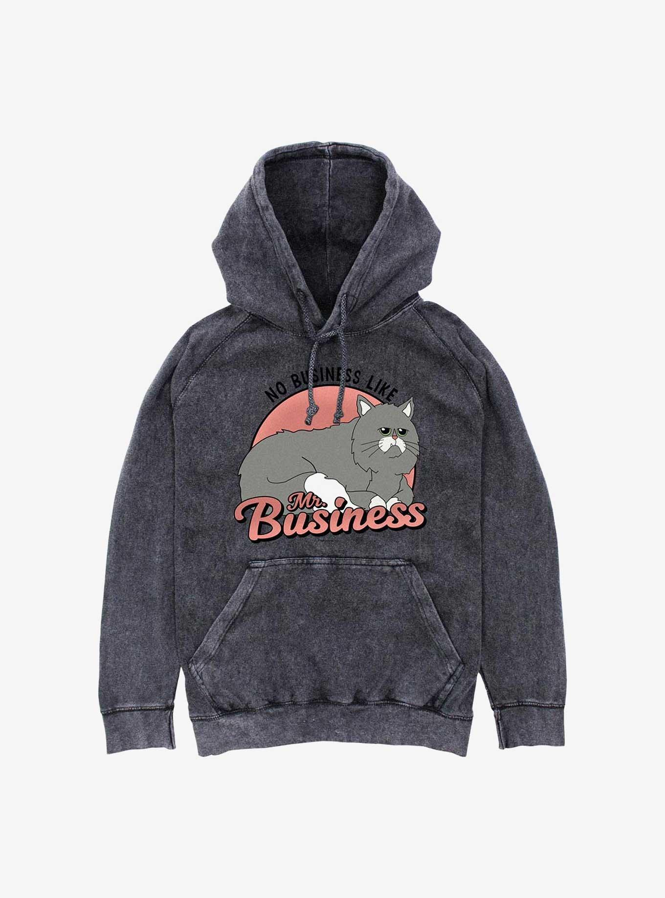 Bob´s Burgers Mr Business Mineral Wash Hoodie,All Products : American Fashion Style Bags On Sale