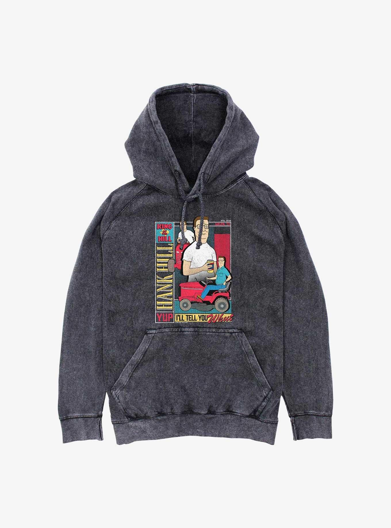 King Of The Hill Hank Collage  Mineral Wash Hoodie, , hi-res