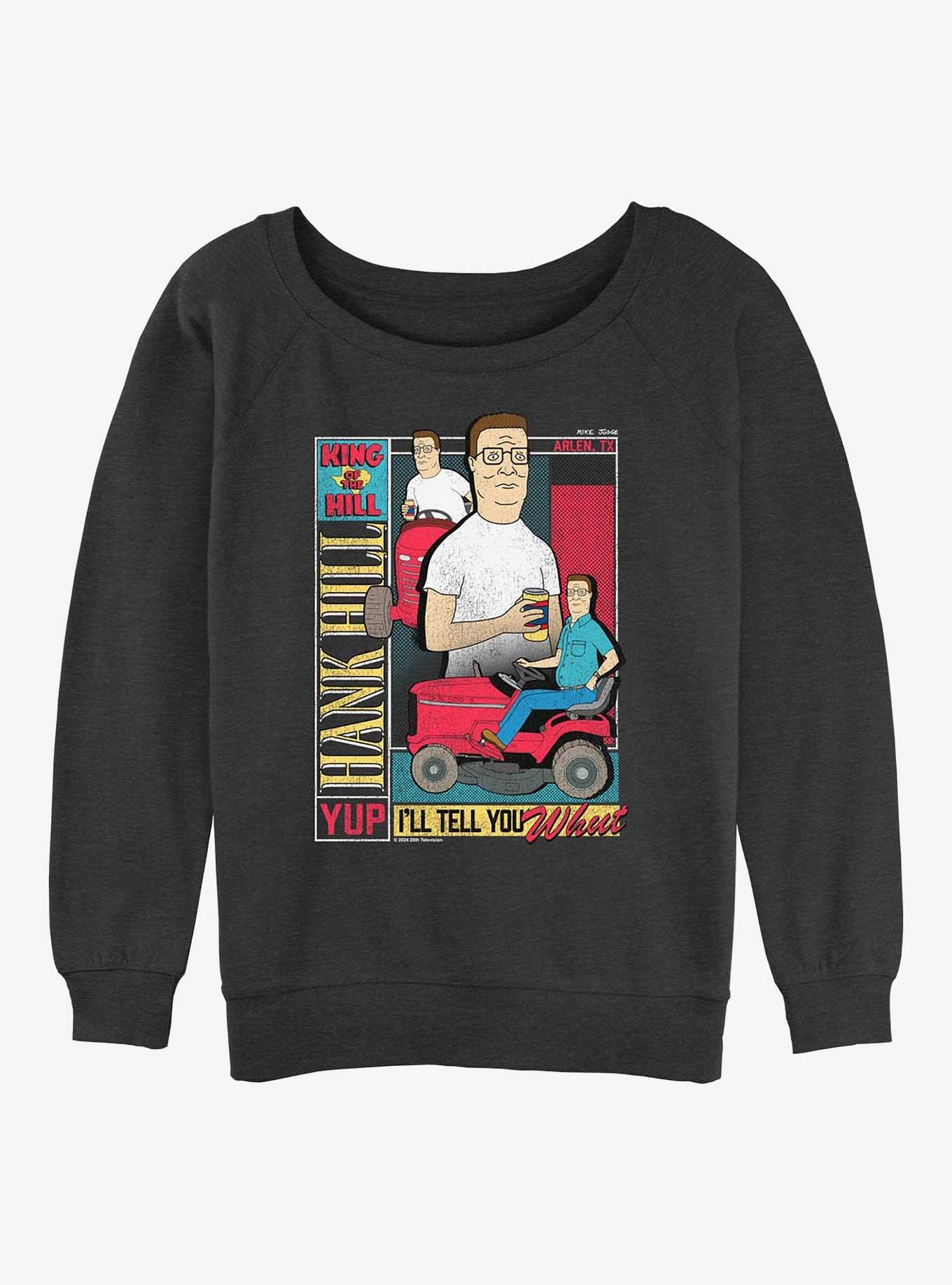 King Of The Hill Hank Collage  Womens Slouchy Sweatshirt, , hi-res