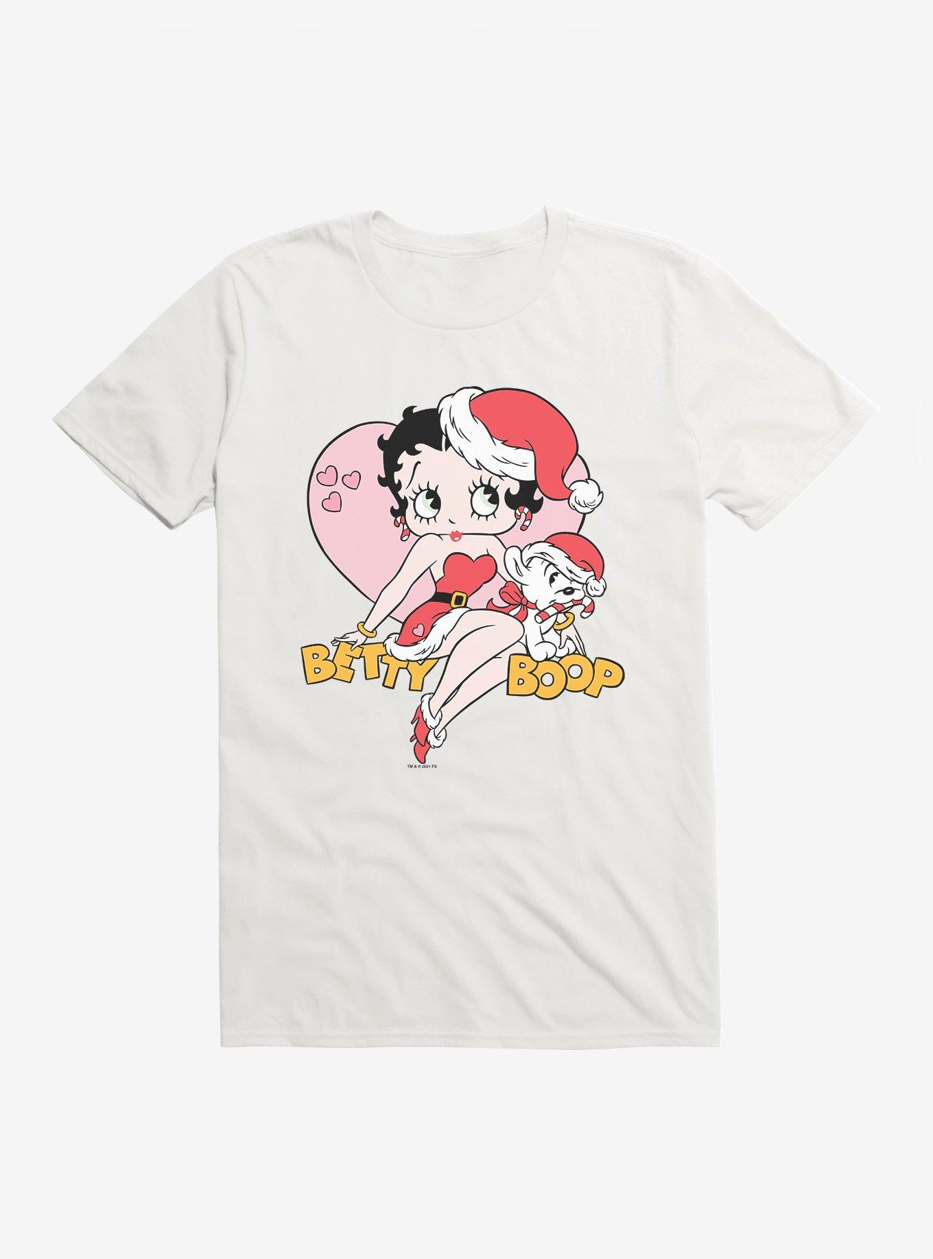 Betty Boop Pudgys Christmas T-Shirt, WHITE, hi-res