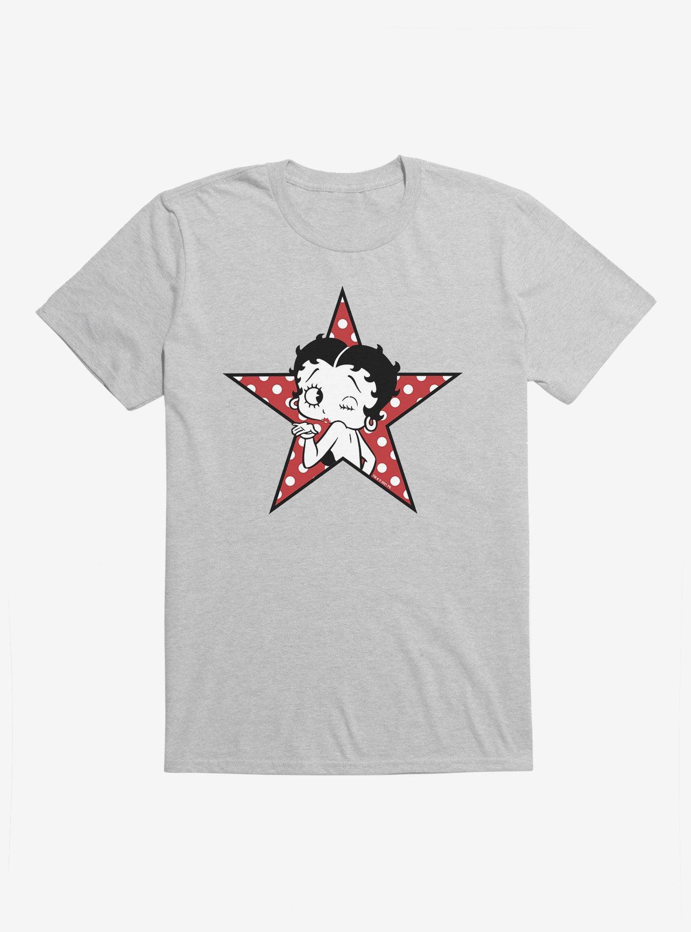 Betty Boop Blow A Kiss T-Shirt, SPORT GRAY, hi-res