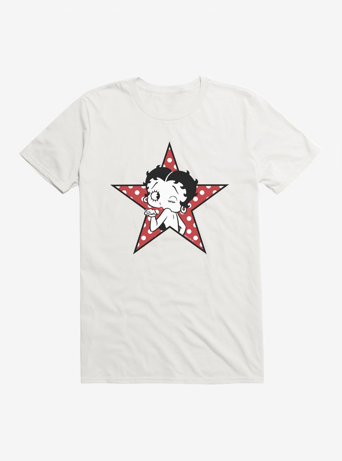 Betty Boop Blow A Kiss T-Shirt, WHITE, hi-res