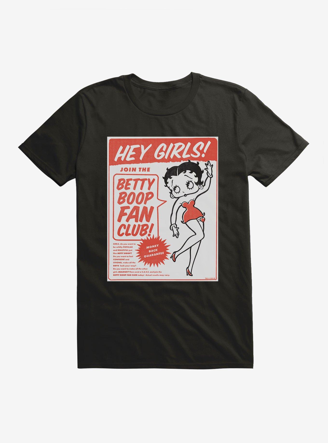 Betty Boop Hey Girls T-Shirt, BLACK, hi-res