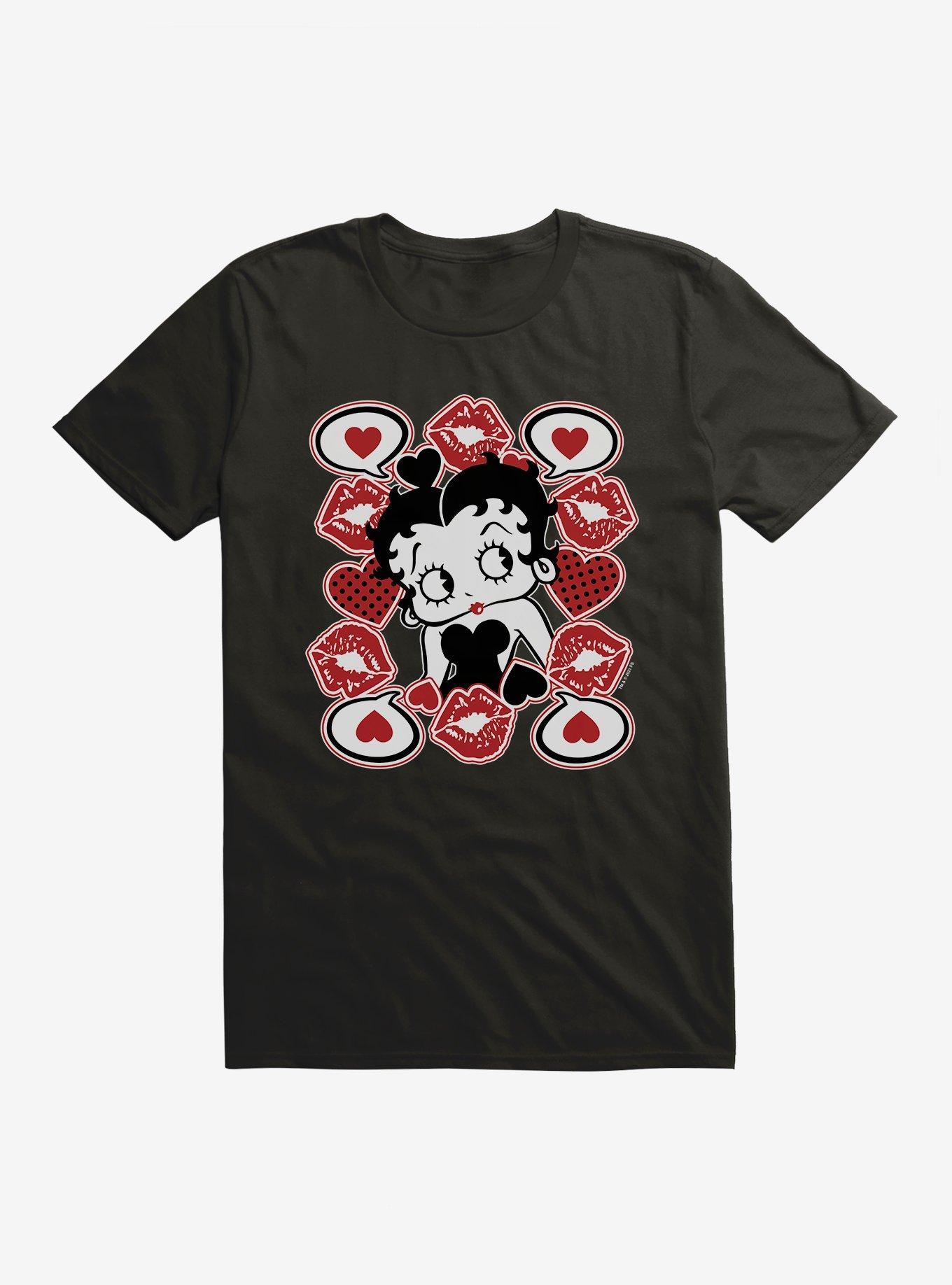 Betty Boop Love Frame T-Shirt, BLACK, hi-res