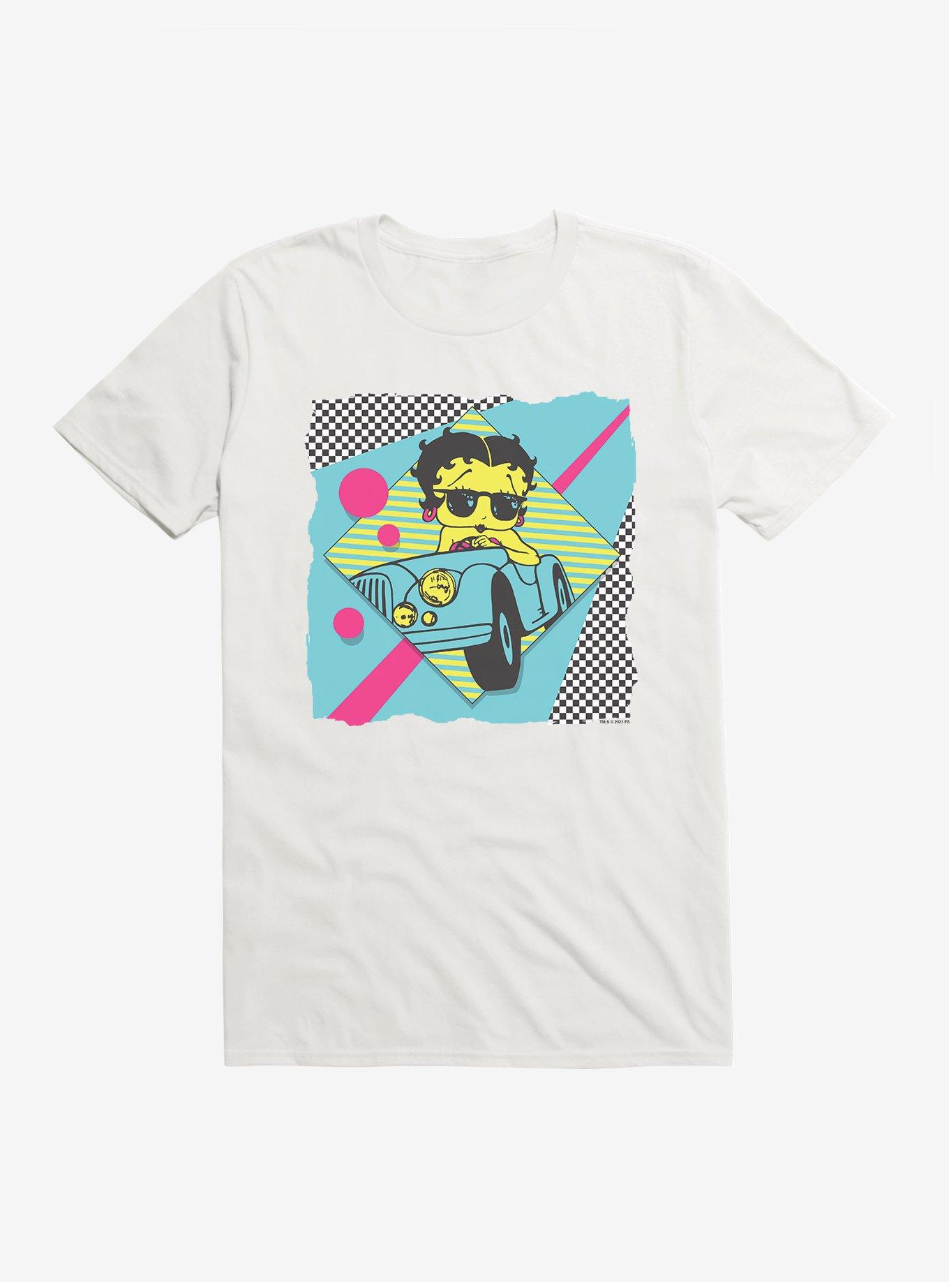 Betty Boop Driving Retro T-Shirt