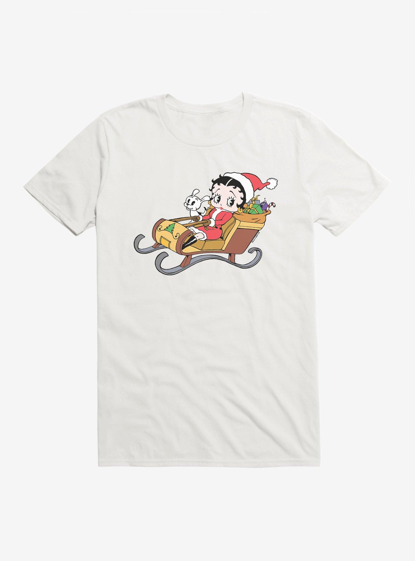 Betty Boop Sleigh Ride T-Shirt