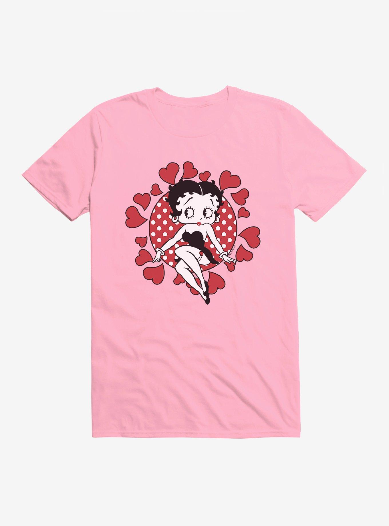 Betty Boop Surrounded By Love T-Shirt, CHARITY PINK, hi-res