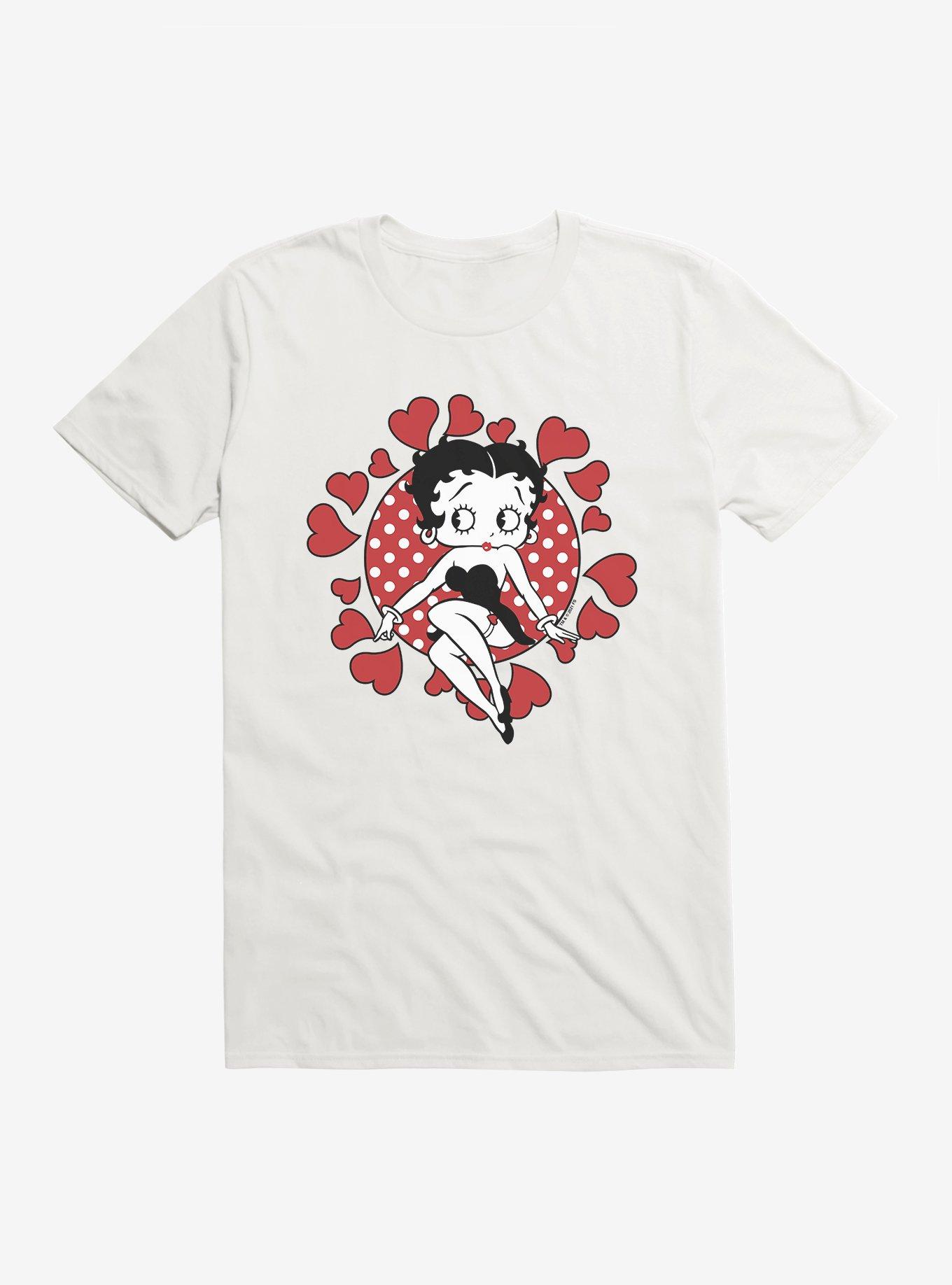 Betty Boop Surrounded By Love T-Shirt, WHITE, hi-res