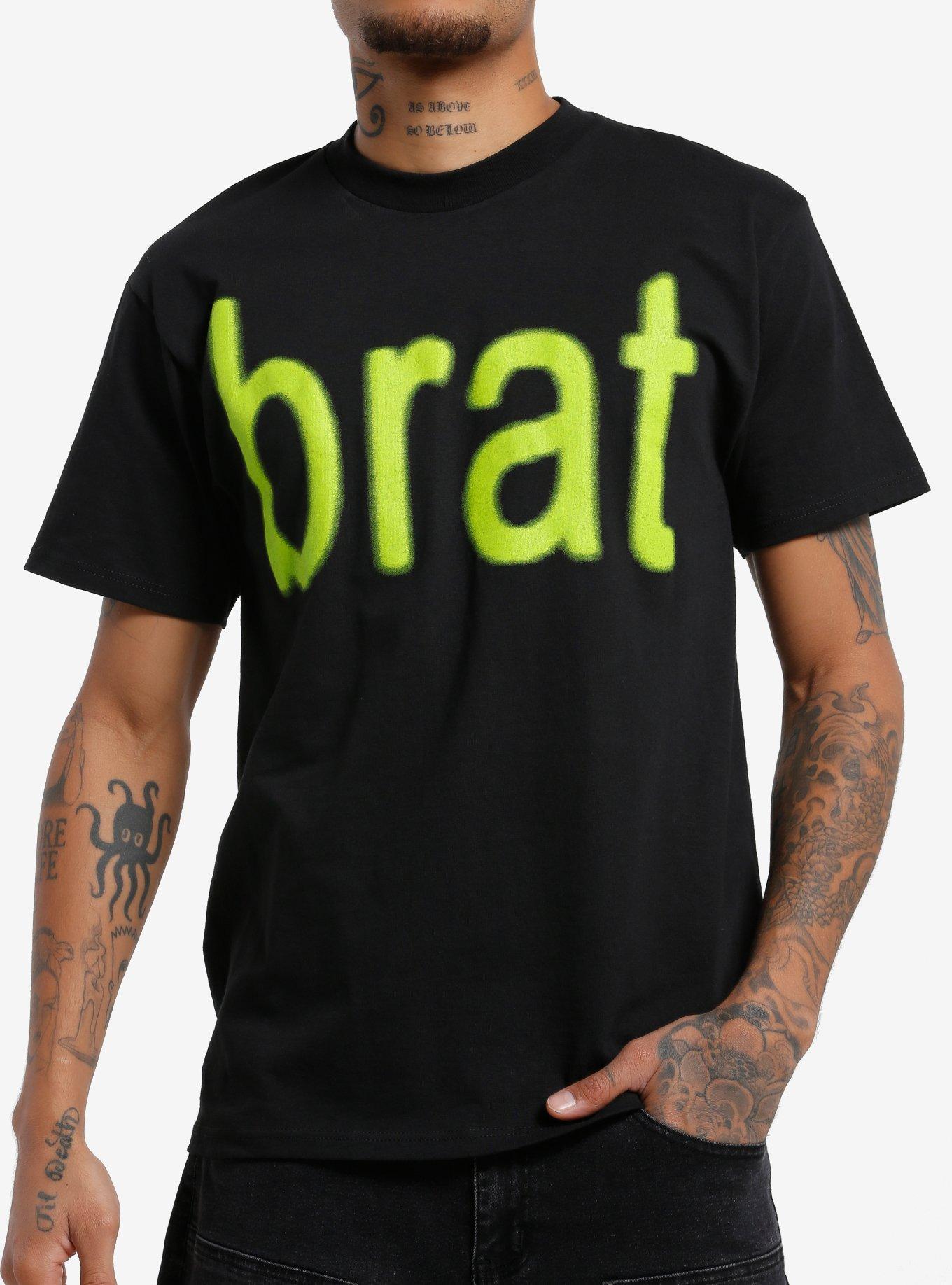 Charli XCX Brat Large Text Heavyweight T-Shirt, , hi-res