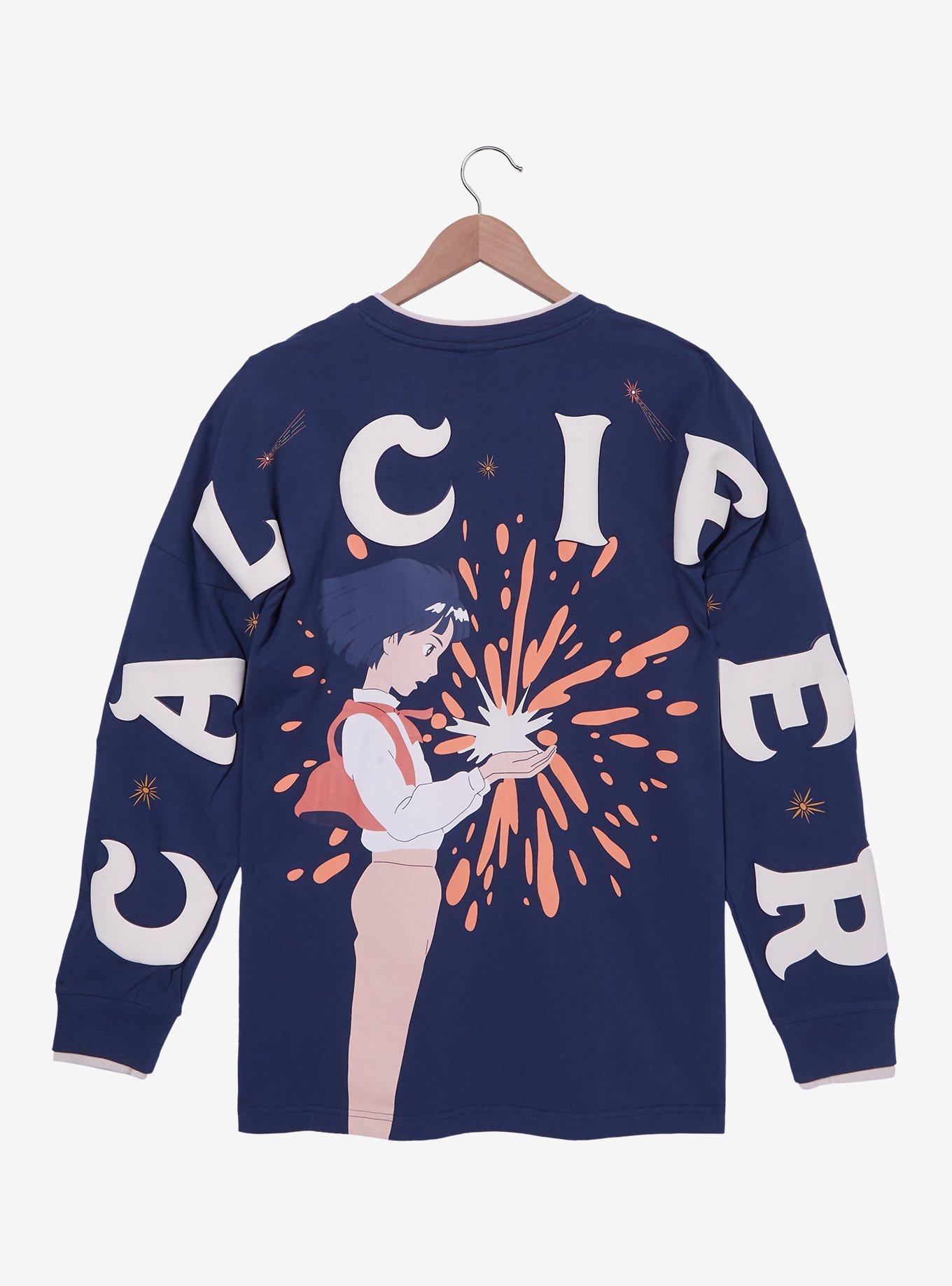 Her Universe Studio Ghibli® Howl's Moving Castle Calcifer Pocket Long Sleeve T-Shirt - BoxLunch Exclusive, , hi-res