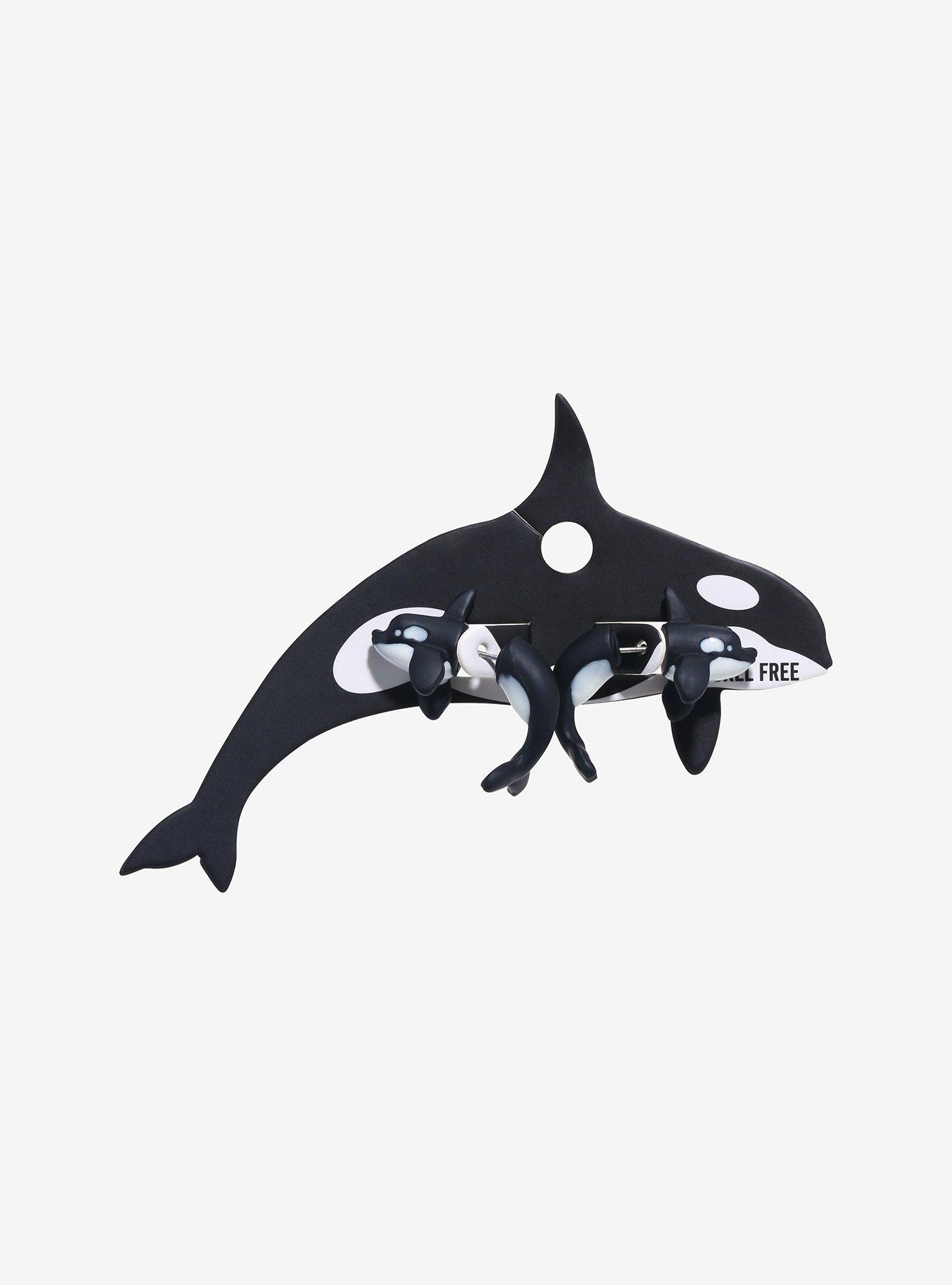 Orca Front/Back Earrings, , hi-res