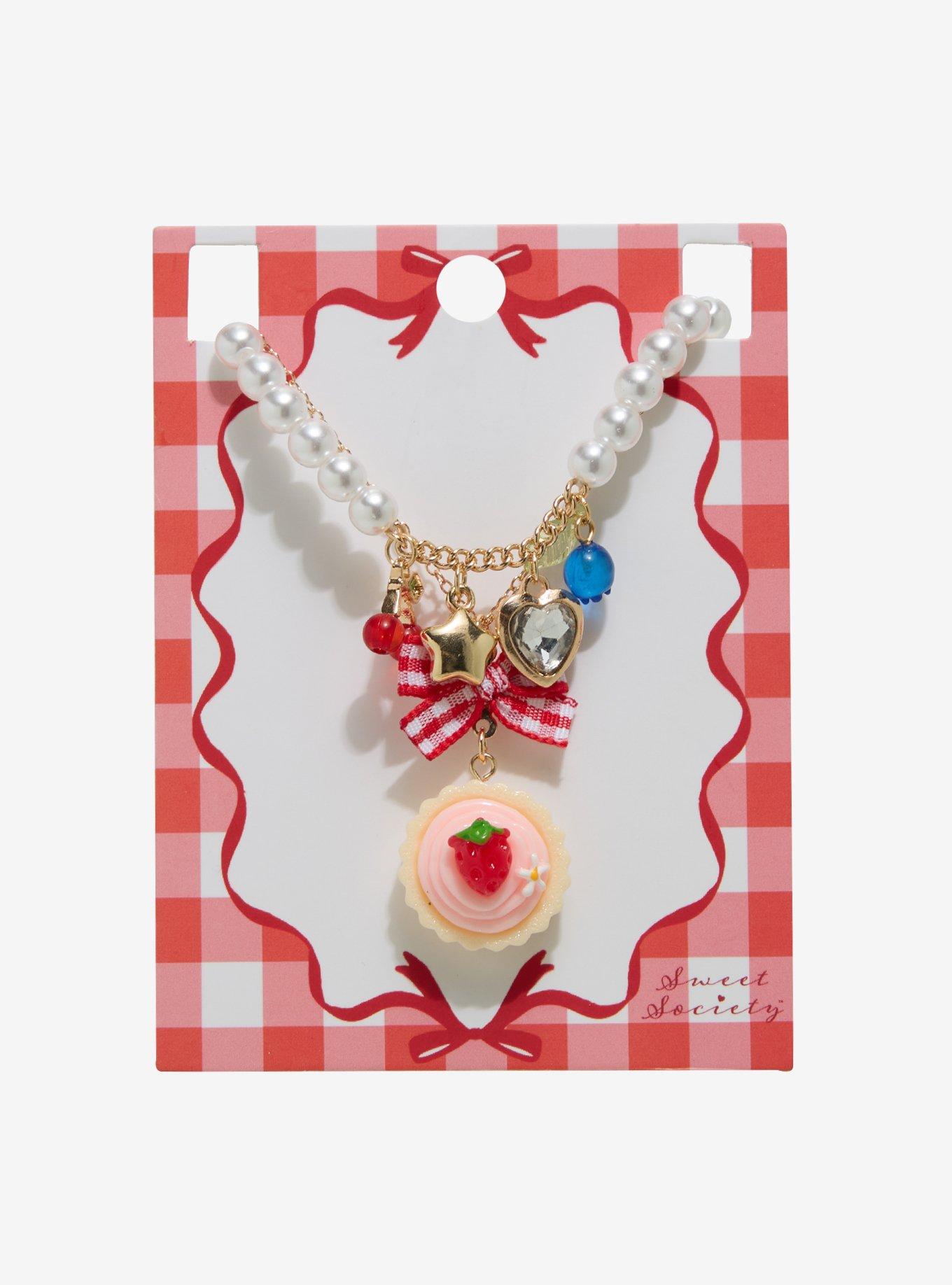 Sweet Society Fruit Pastry Necklace Set, , hi-res