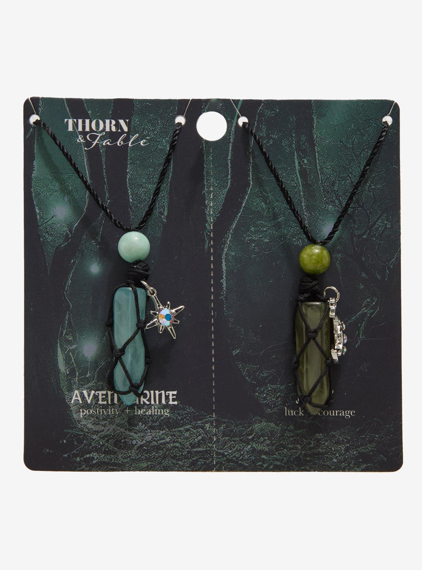 Thorn & Fable Celestial Crystal Best Friend Necklace Set, , hi-res