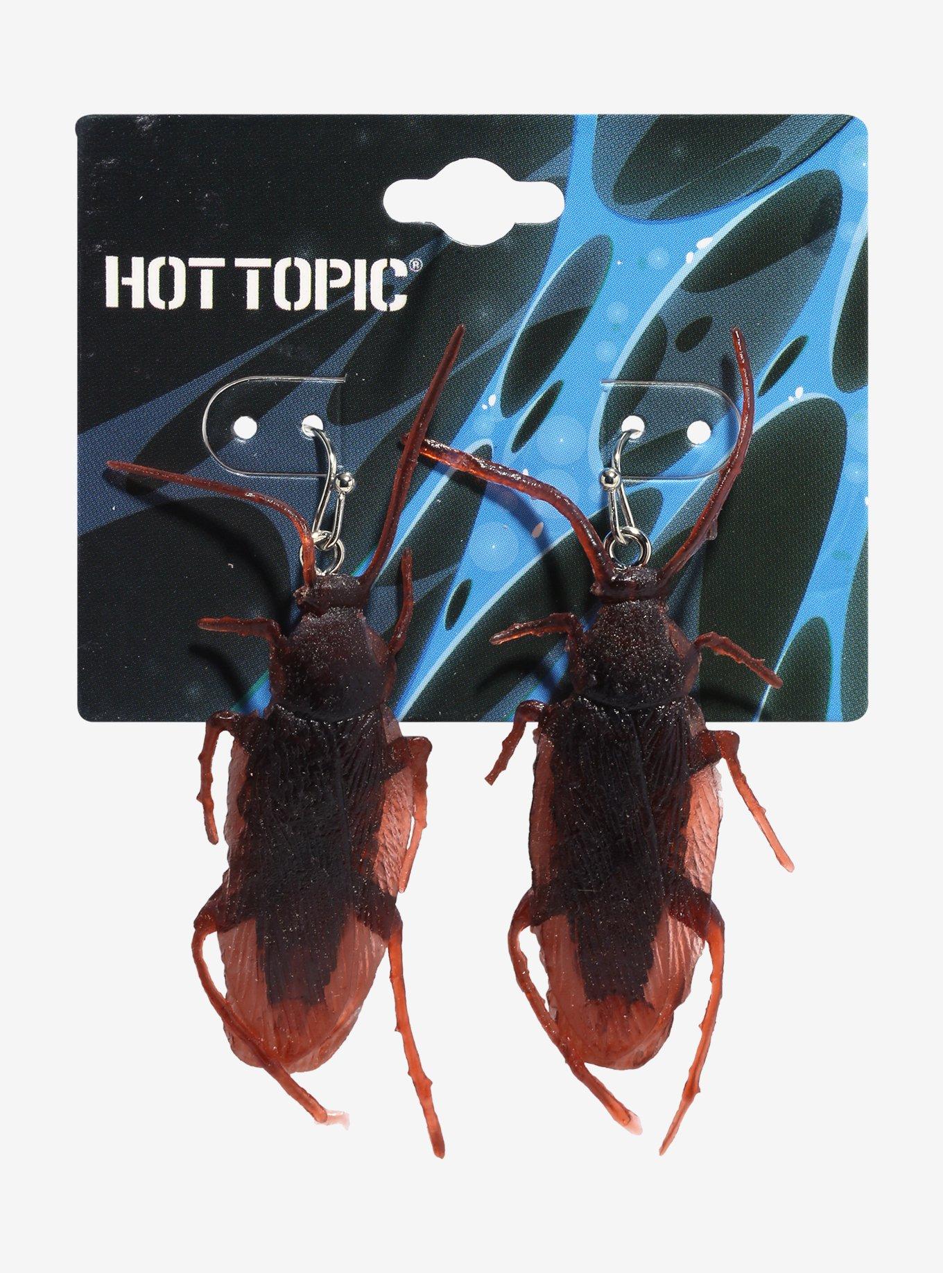 Cockroach Drop Earrings, , hi-res