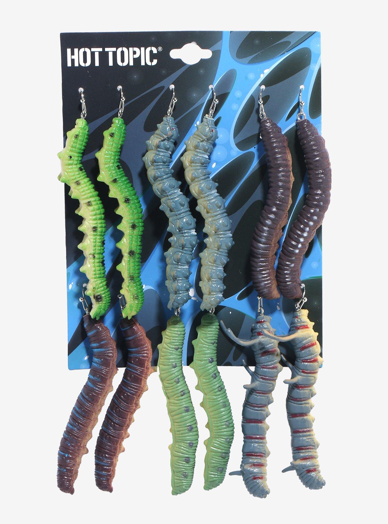 Colorful Worm Drop Earring Set, , hi-res