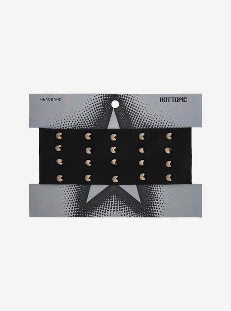 Black Spiked Headband From HOT TOPIC Black Knot Spike Headband | Hot Topic main image 3