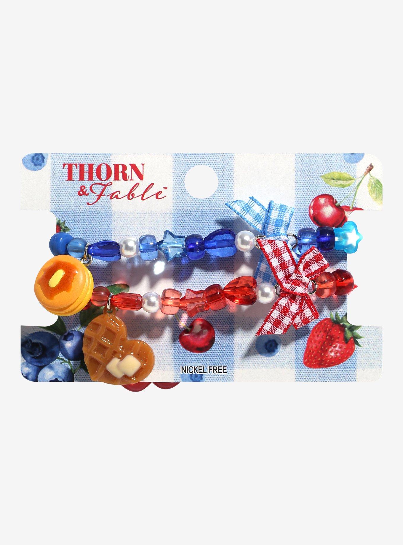 Thorn & Fable Pancake Waffle Best Friend Necklace Set, , hi-res
