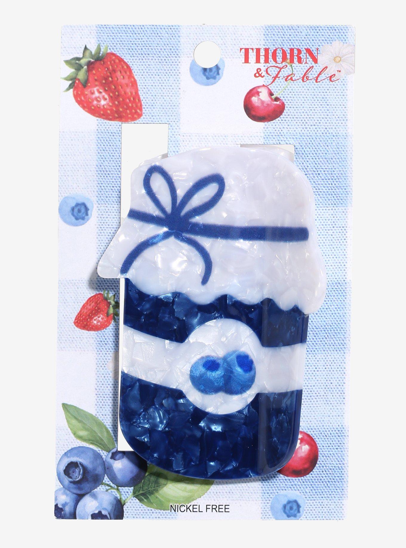 Thorn & Fable Blueberry Jam Claw Hair Clip, , hi-res