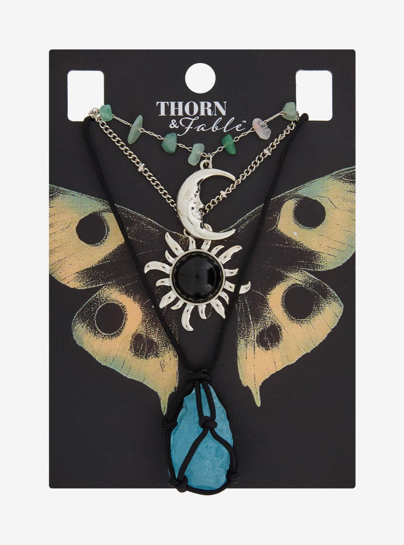Thorn & Fable Celestial Crystal Necklace Set, , hi-res