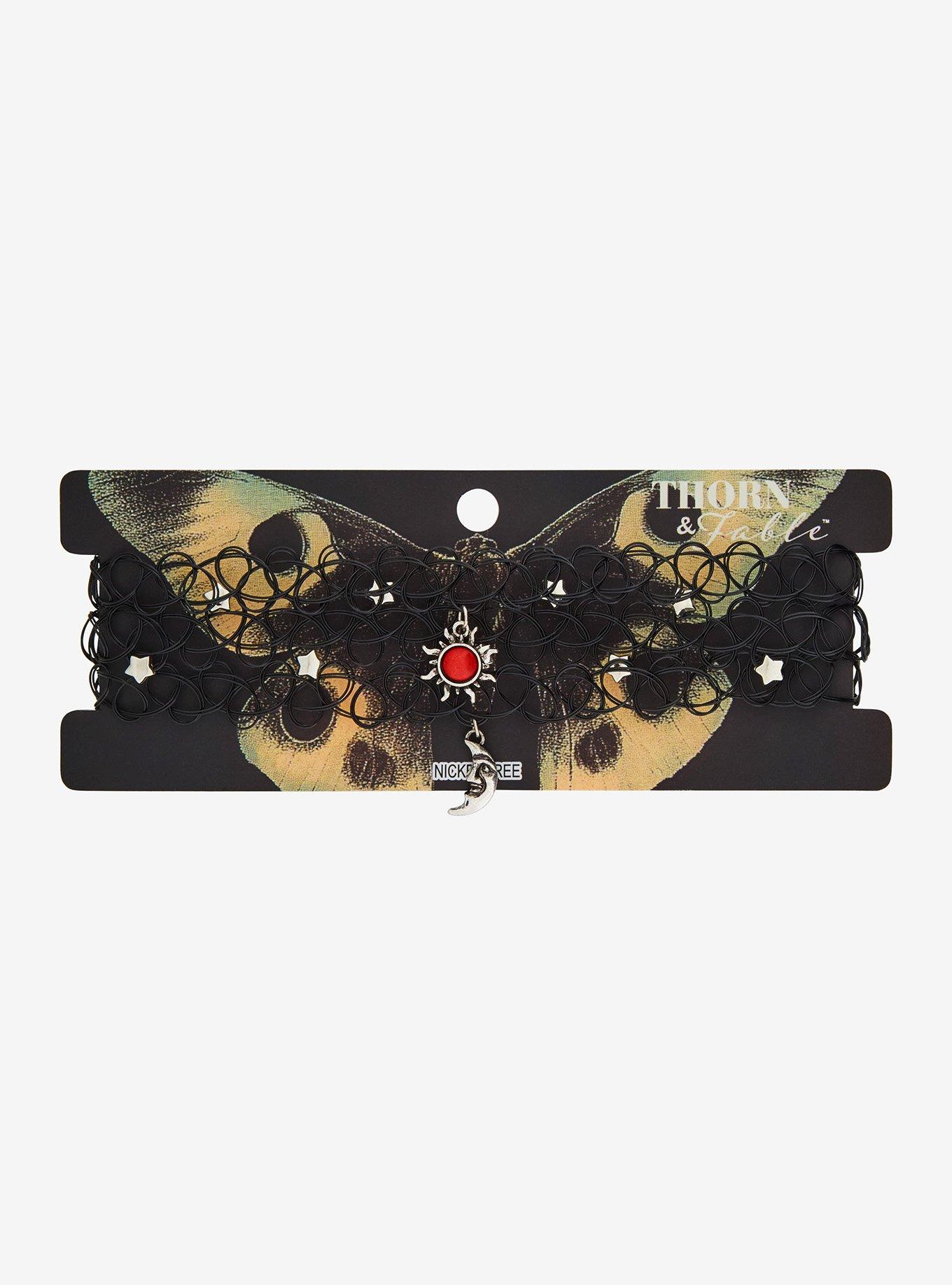 Thorn & Fable Celestial Grunge Tattoo Choker Set, , hi-res