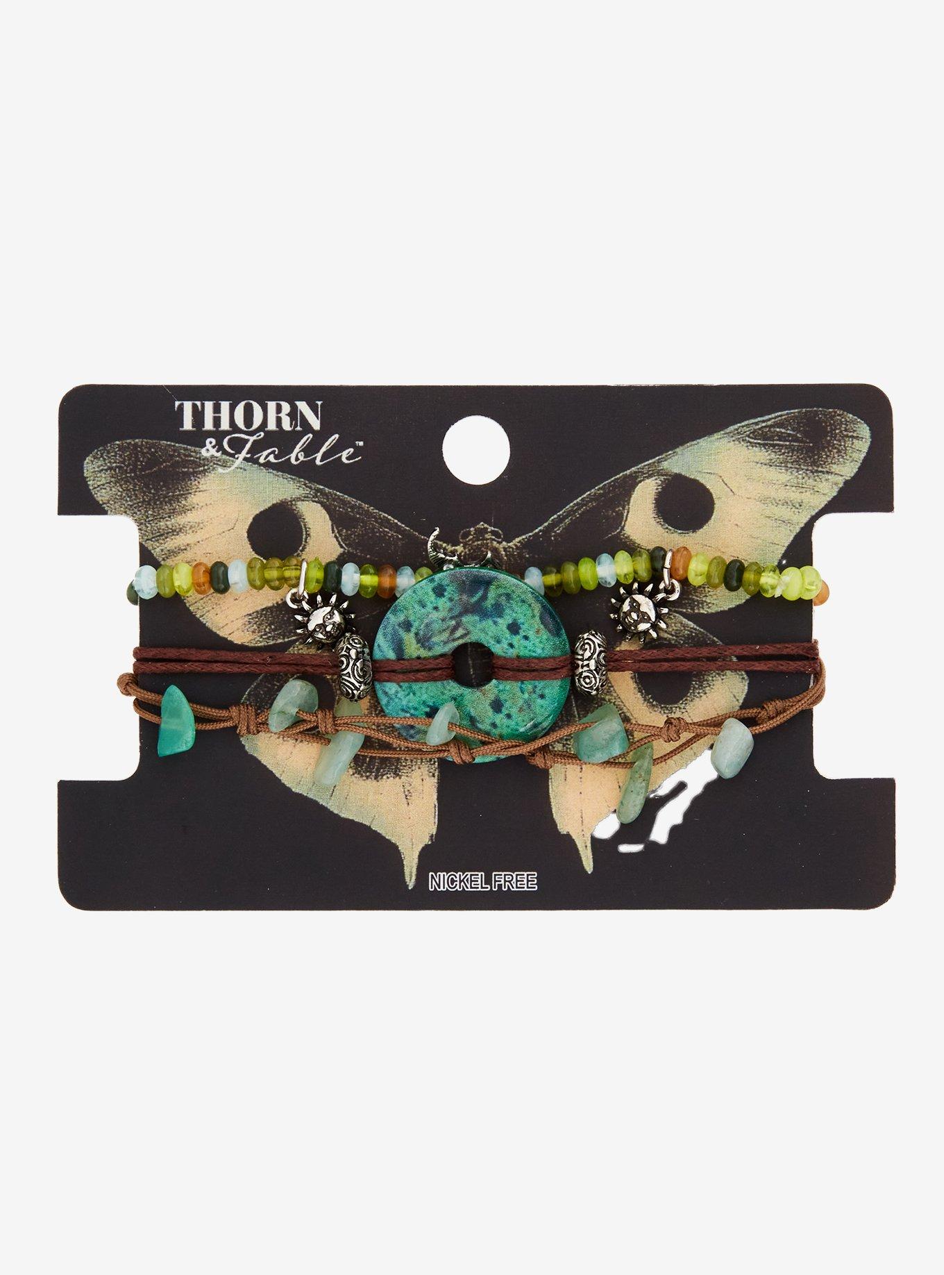 Thorn & Fable Celestial Crystal Stud Bracelet Set, , hi-res