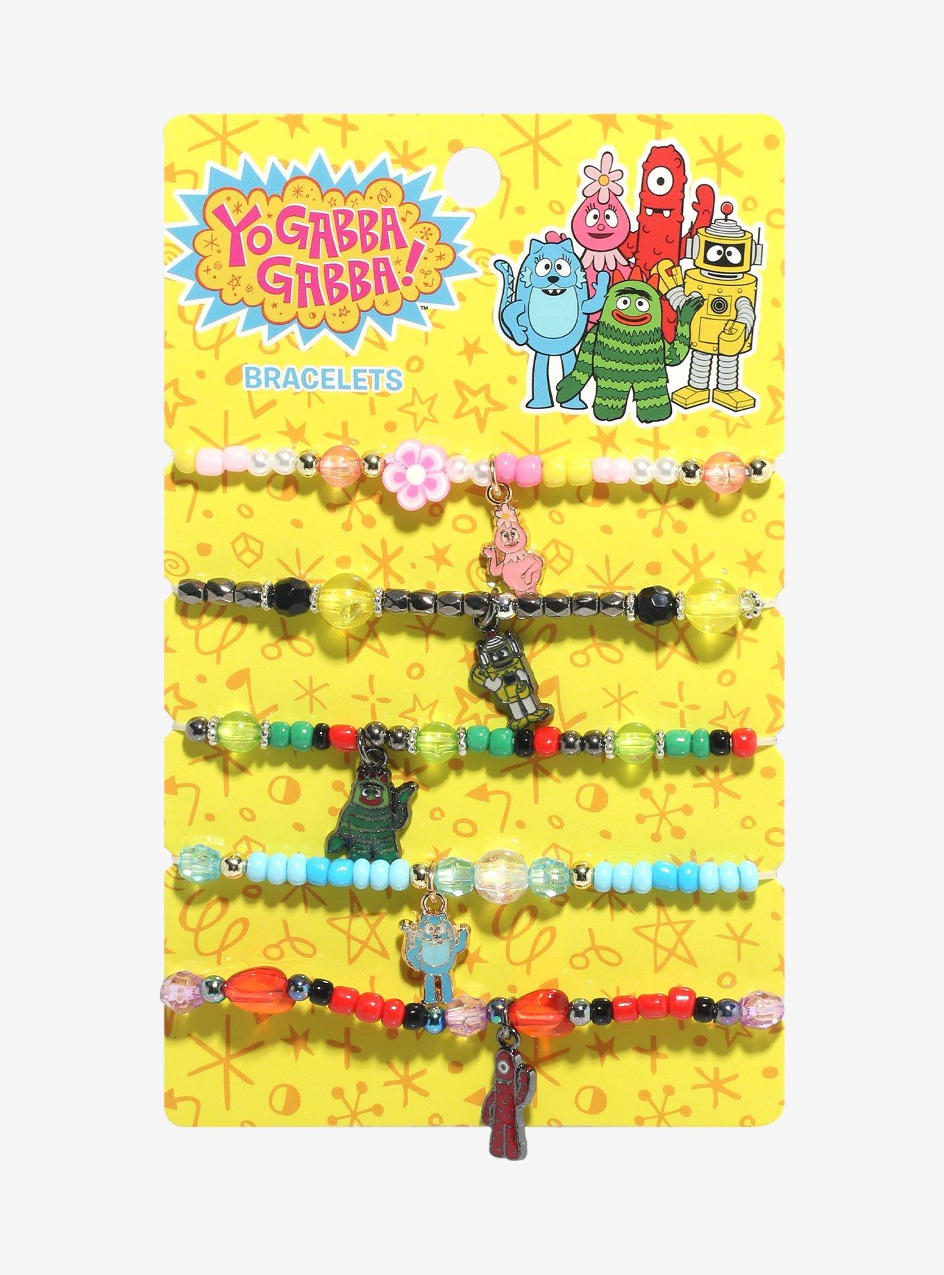 Yo Gabba Gabba Character Bead Bracelet Set, , hi-res