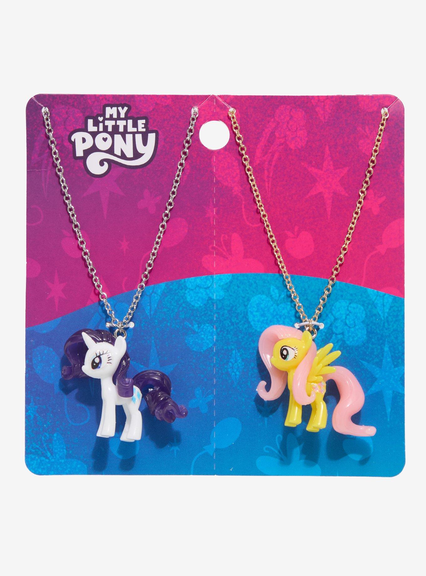 My Little Pony Fluttershy & Rarity Best Friend Necklace Set