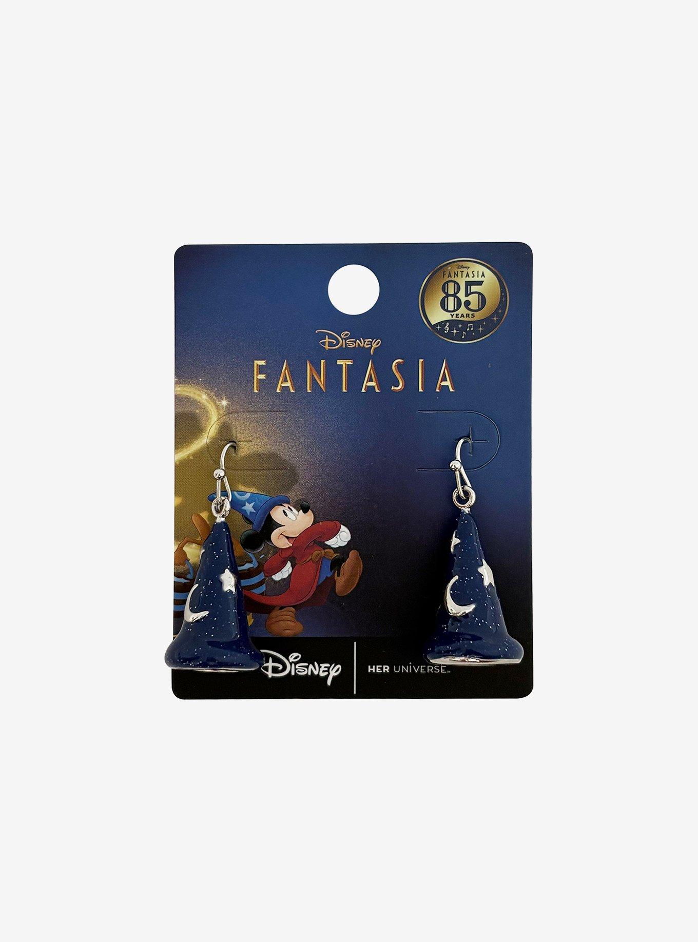 Her Universe Disney Fantasia Sorcerer Mickey Mouse Hat Drop Earrings, , hi-res