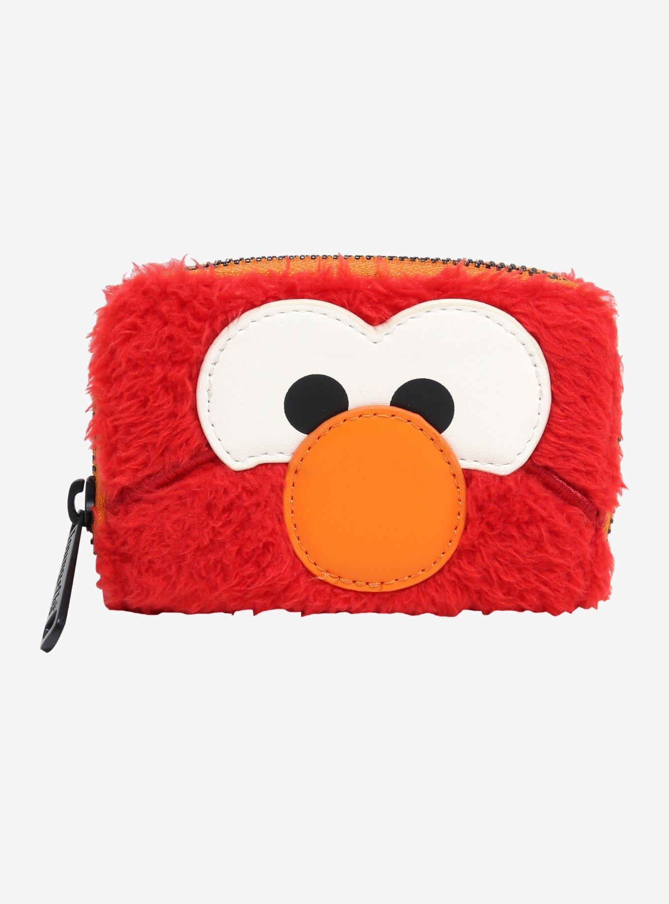 Loungefly Sesame Street Elmo Fuzzy Mini Zipper Wallet, , hi-res