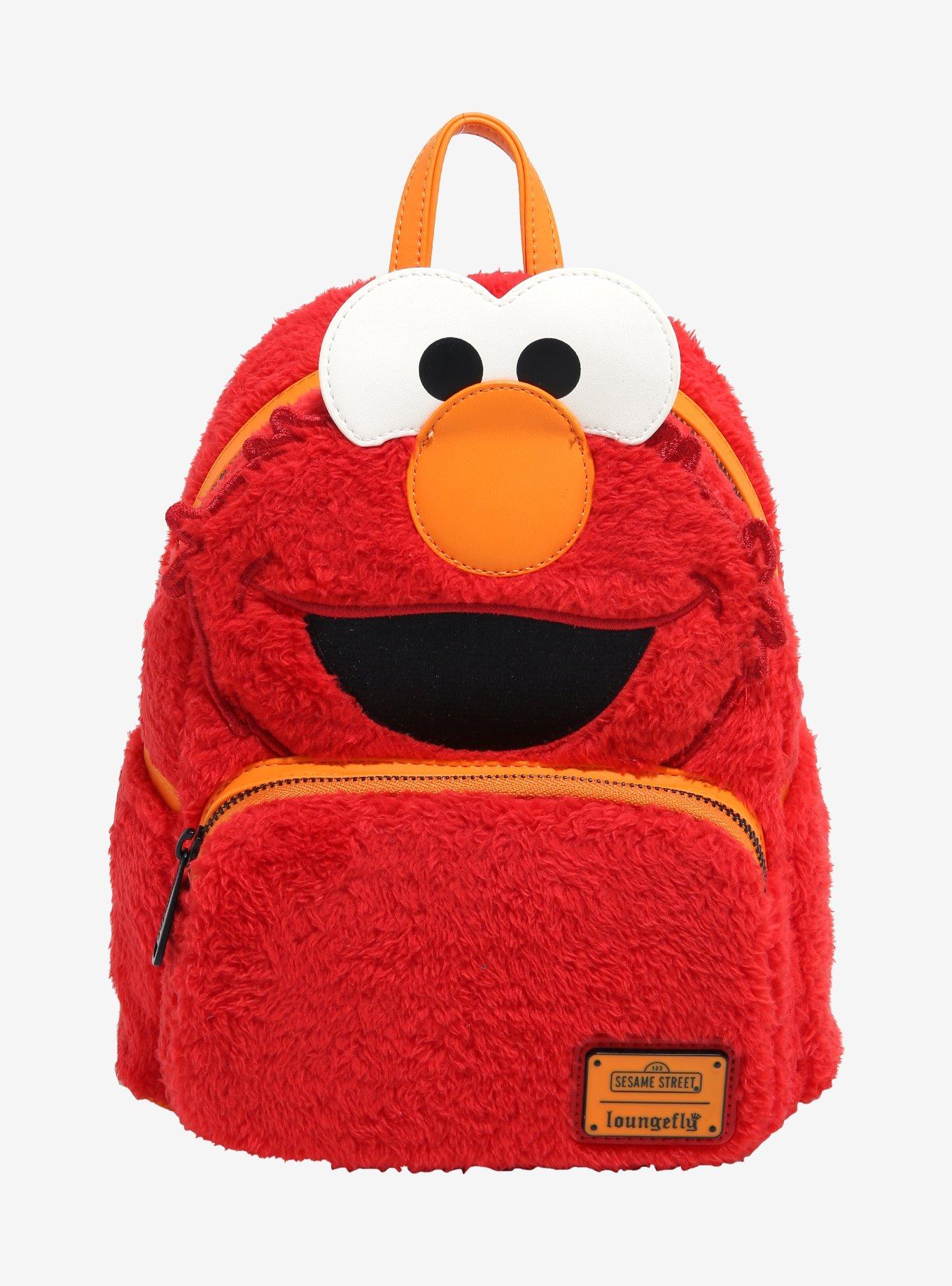 Loungefly Sesame Street Elmo Fuzzy Mini Backpack, , hi-res