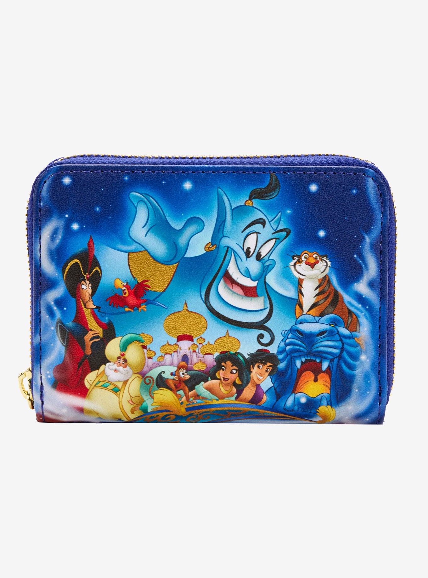 Loungefly Disney Aladdin Characters Mini Zipper Wallet, , hi-res