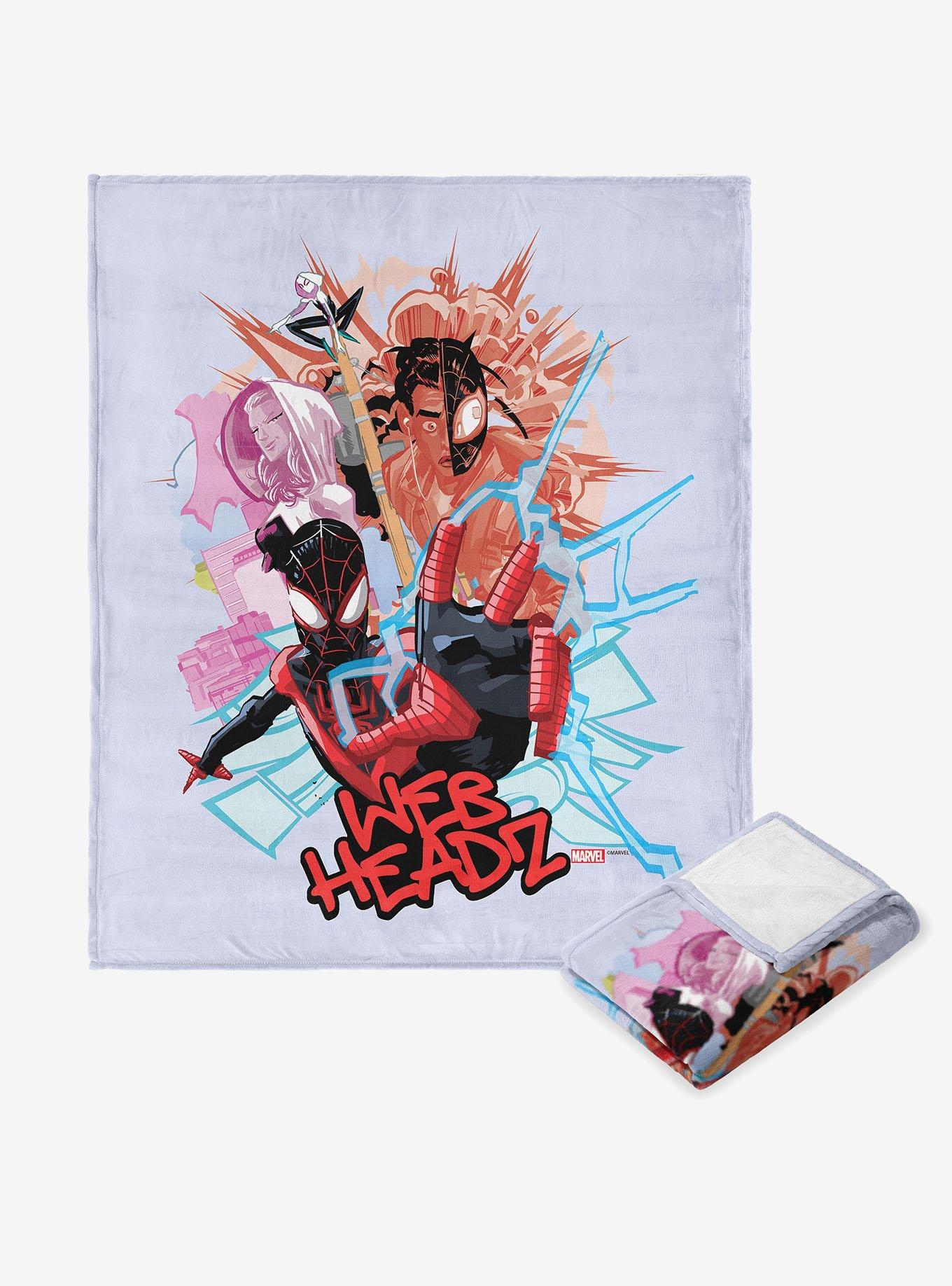 Marvel Spider-Man Web Headz 40" Silk Touch Throw Blanket, , hi-res