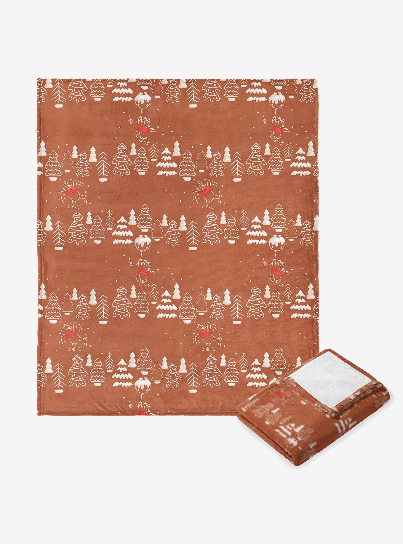 Disney Winnie the Pooh Gingerbread Pooh 40" Silk Touch Throw Blanket, , hi-res