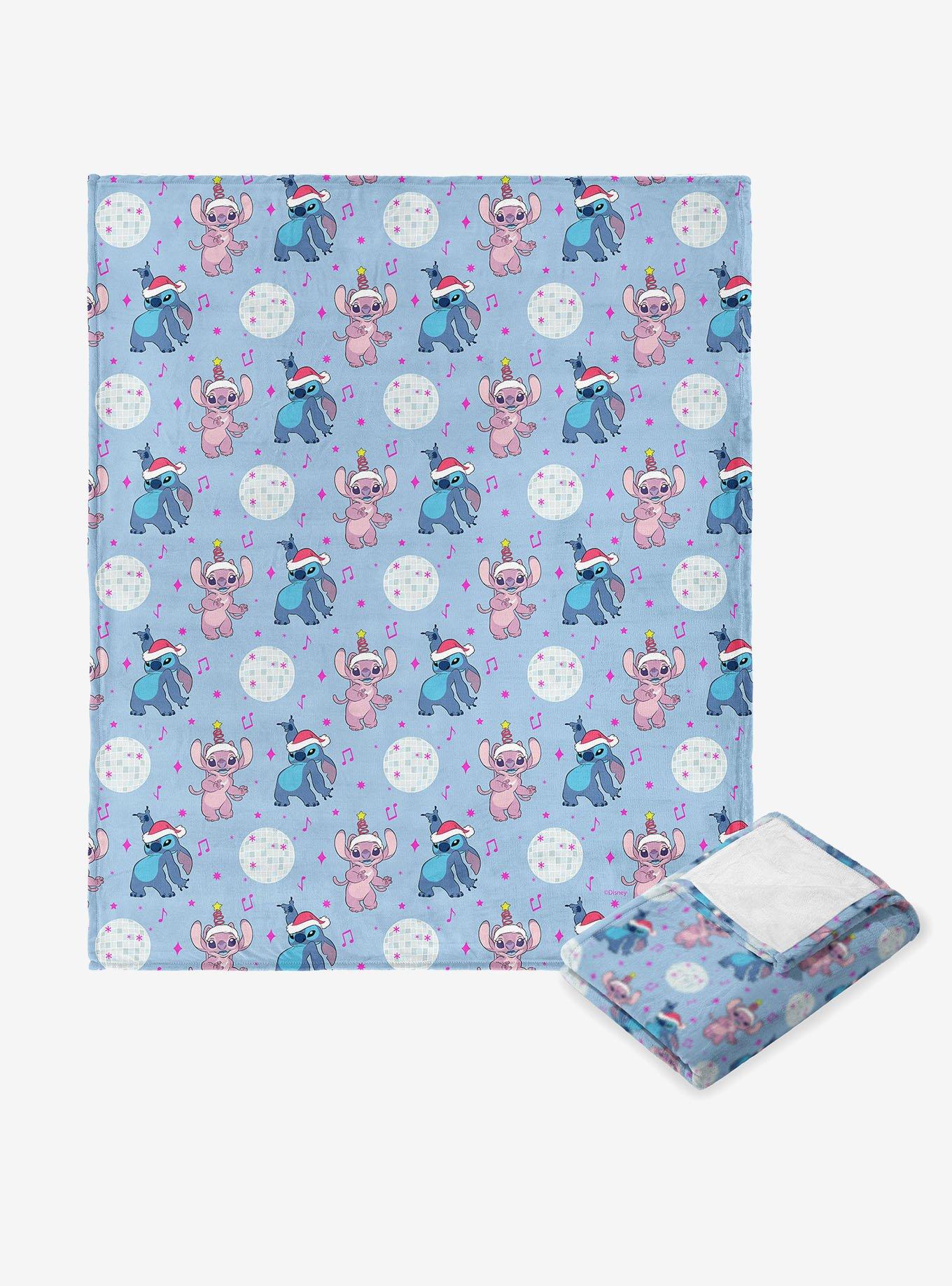 Disney Lilo & Stitch Disco Holiday 50" Silk Touch Throw Blanket, , hi-res