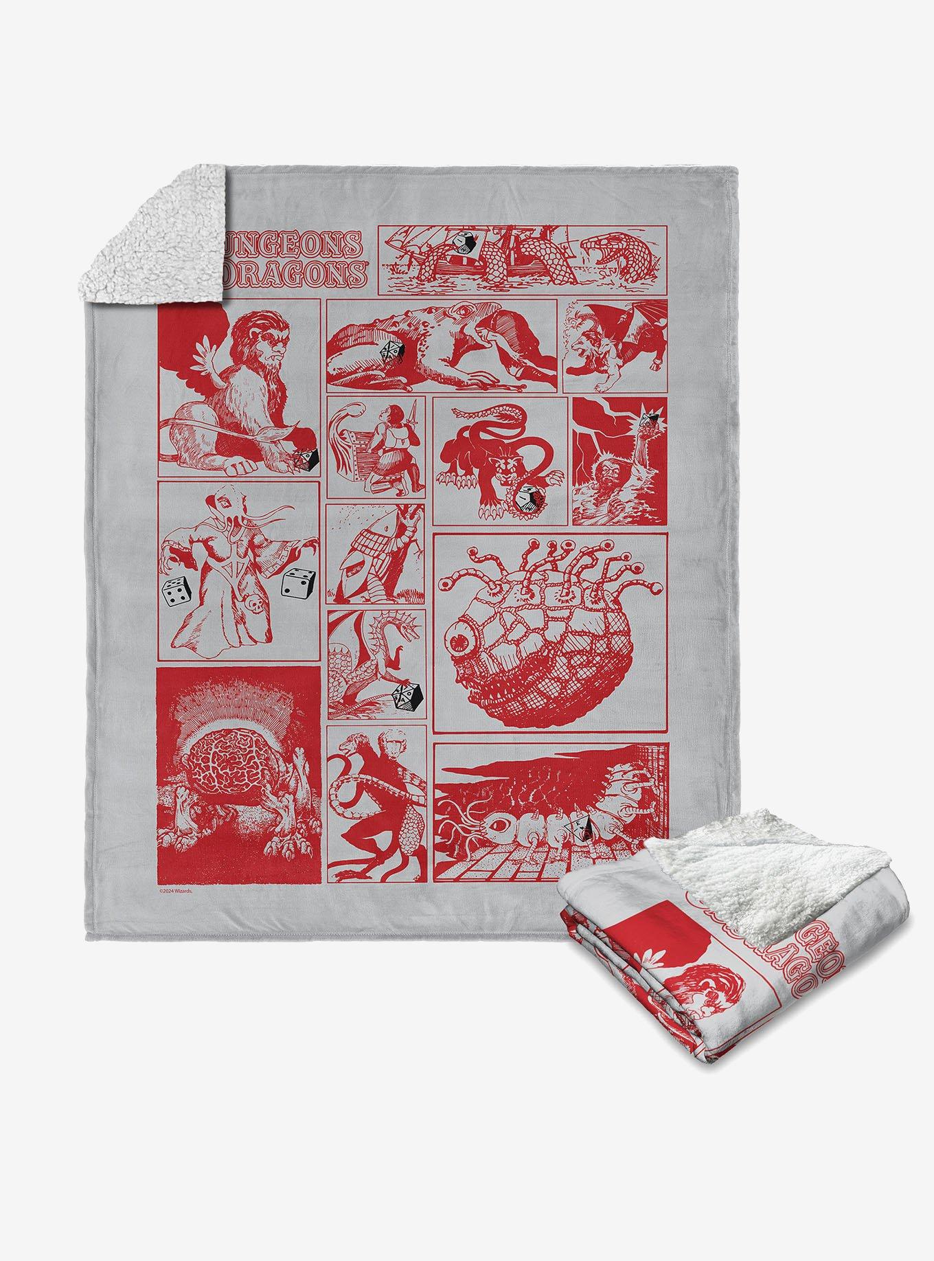 Dungeons & Dragons Characters Silk Touch Sherpa Throw Blanket, , hi-res