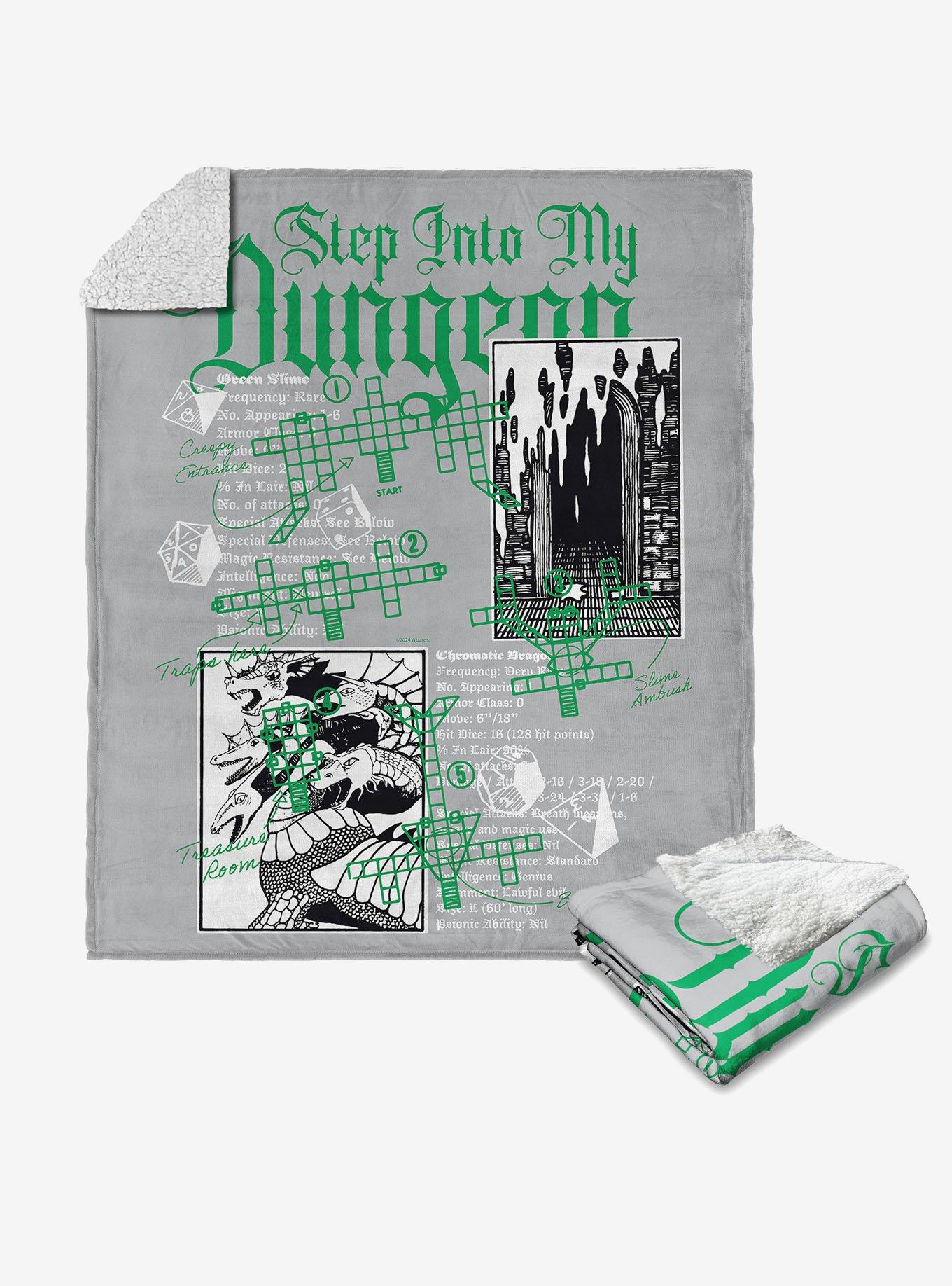 Dungeons & Dragons My Dungeon Silk Touch Sherpa Throw Blanket, , hi-res