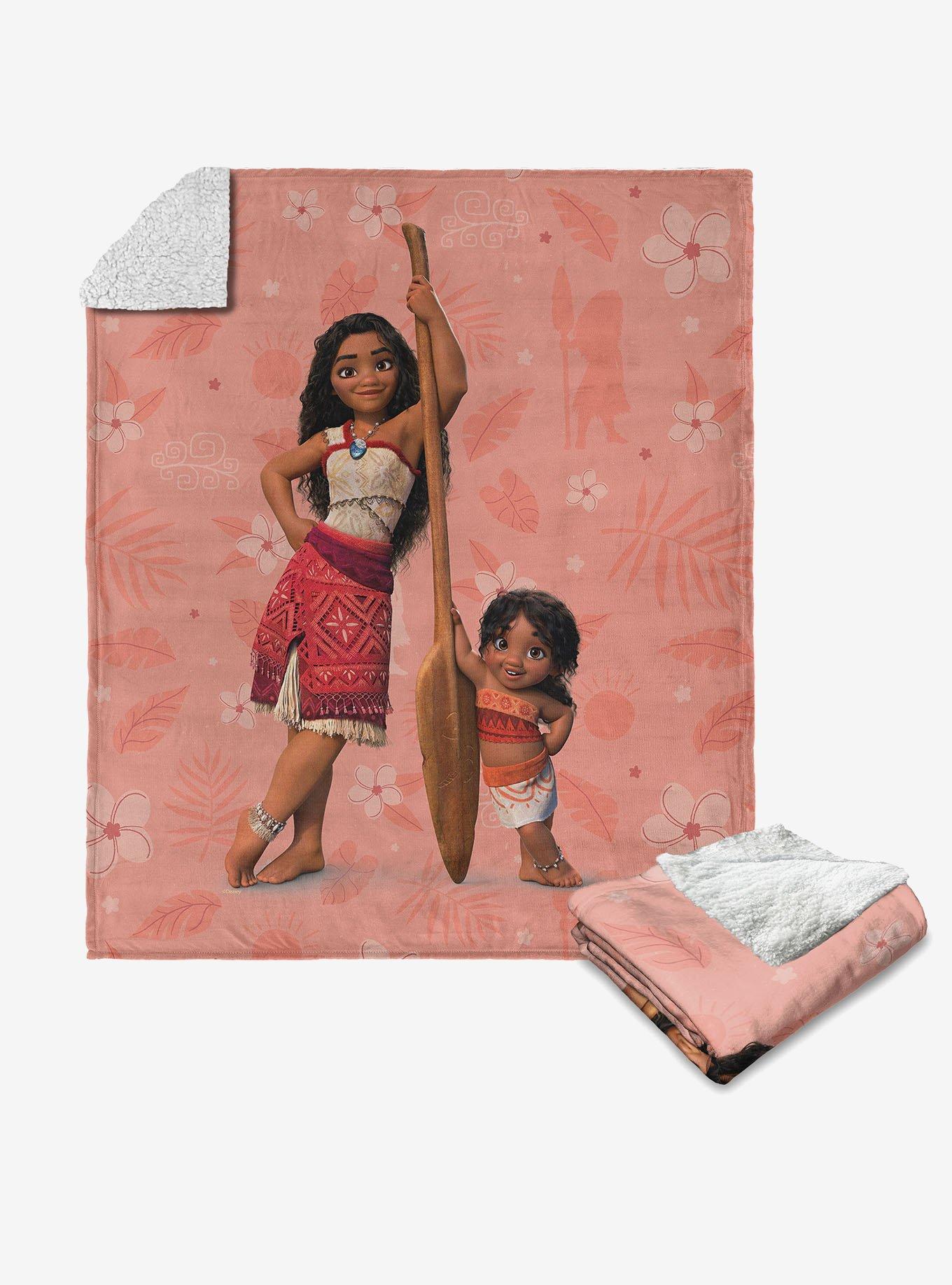 Disney Moana 2 Sisters Forever Silk Touch Sherpa Throw Blanket, , hi-res